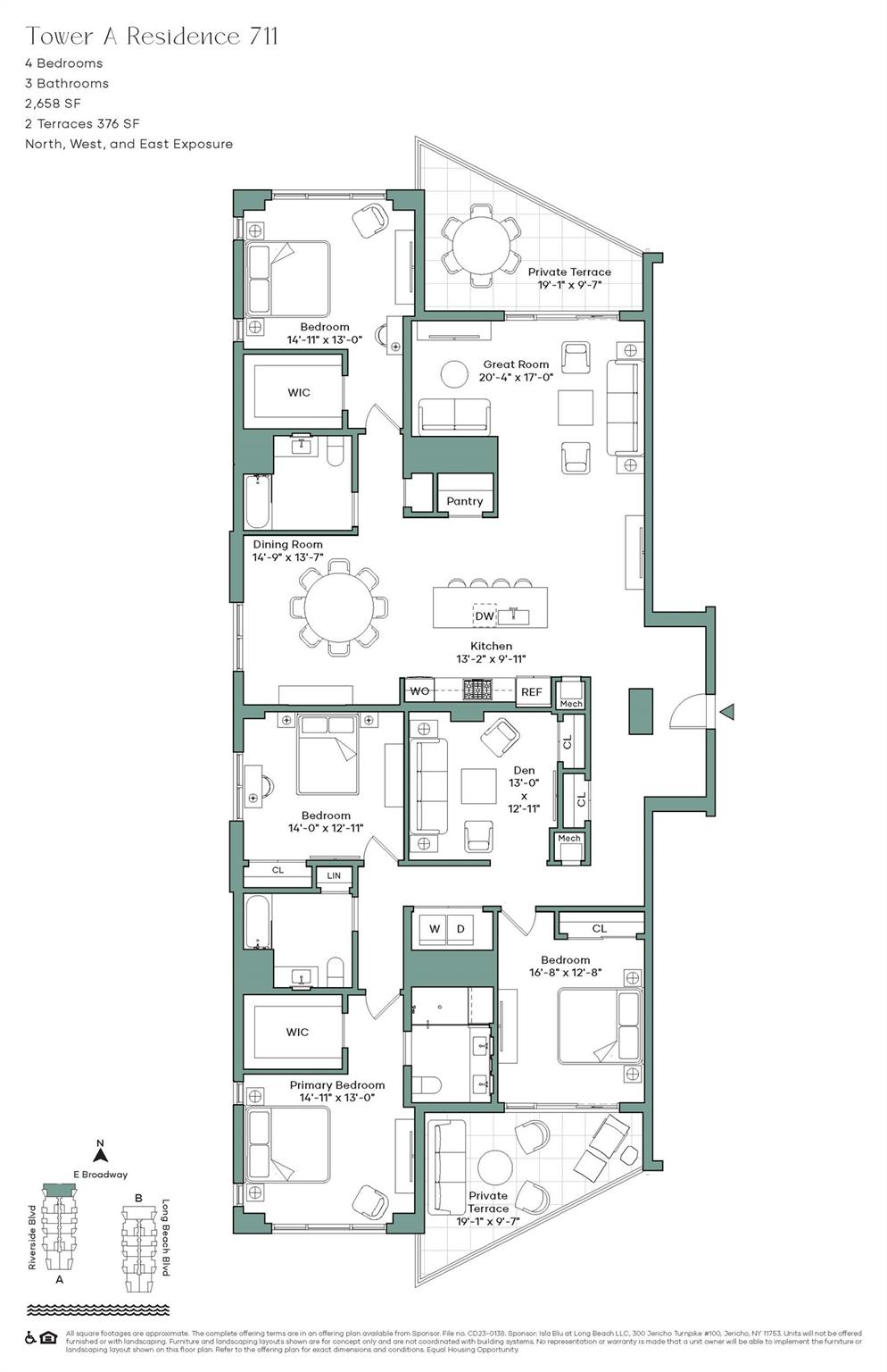 100 Boardwalk Unit: 711 A