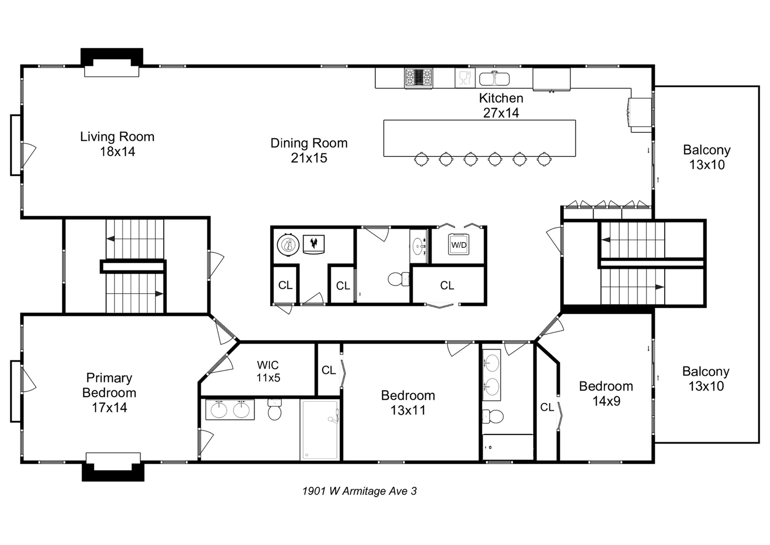 1901 W ARMITAGE Avenue Unit: 3