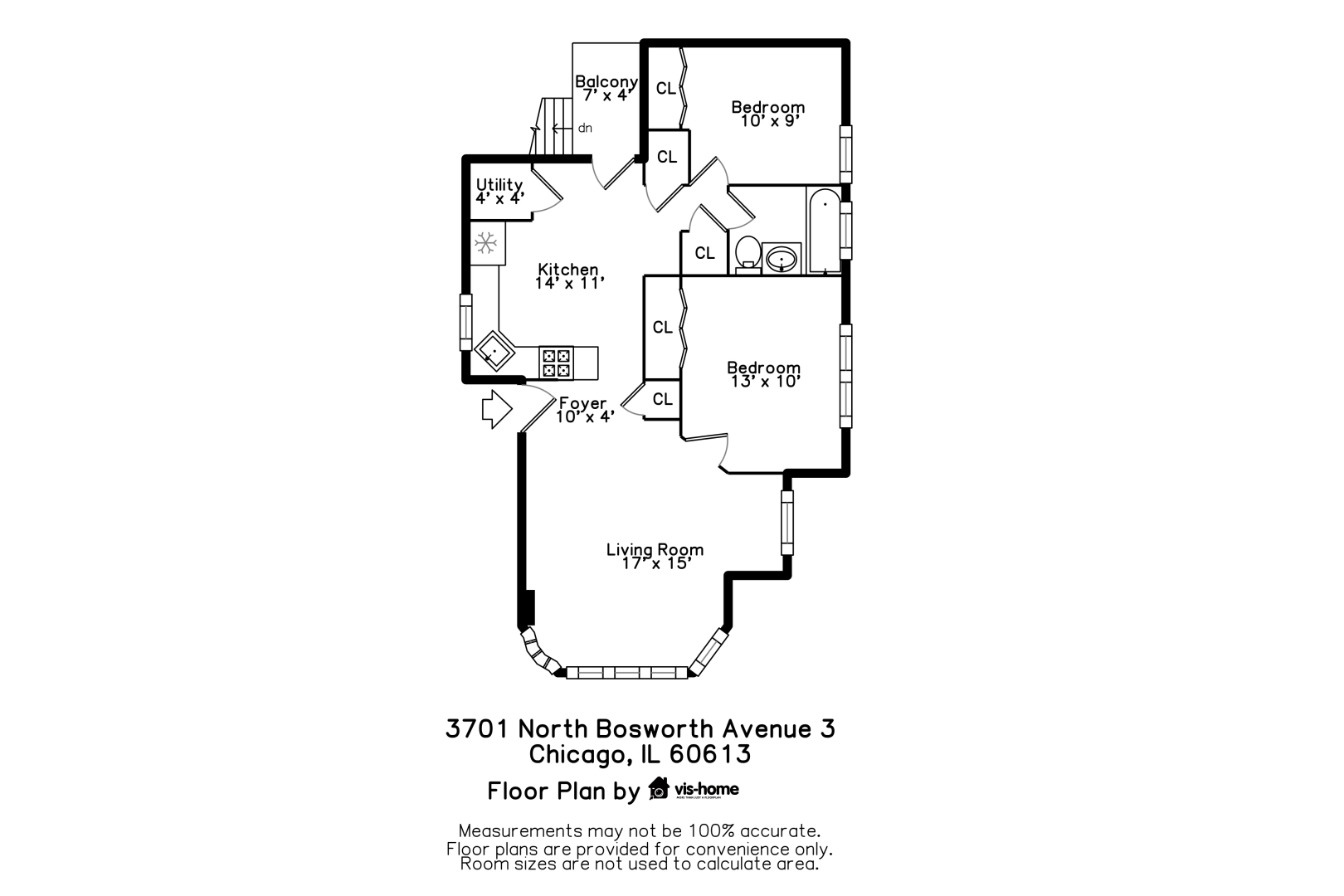 3701 N Bosworth Avenue Unit: 3