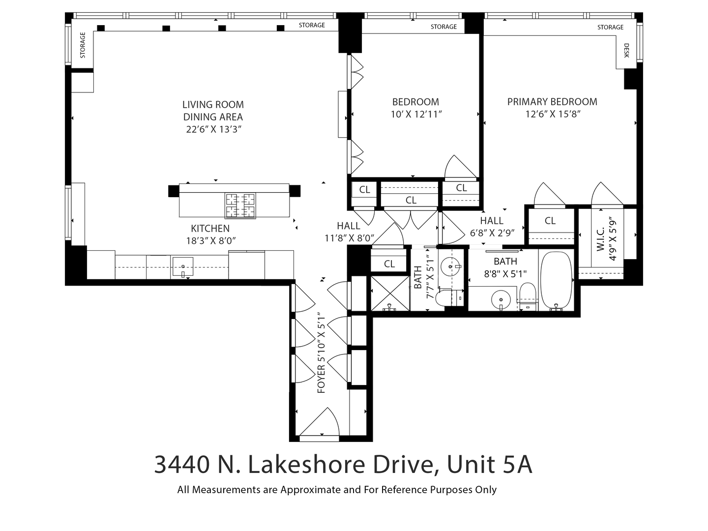 3440 N Lake Shore Drive Unit: 5A