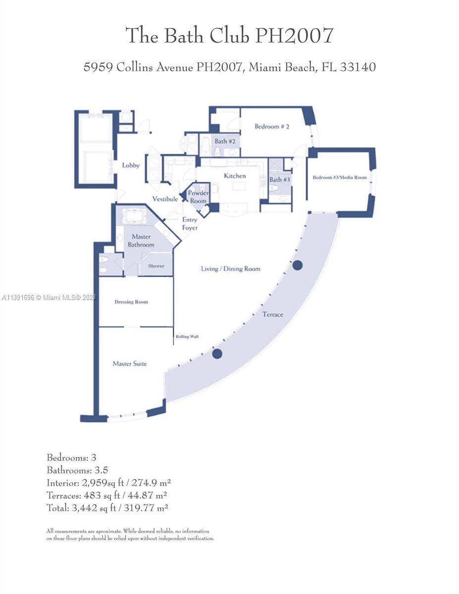5959 Collins Ave Unit: PH2007, Miami Beach, FL 33140
