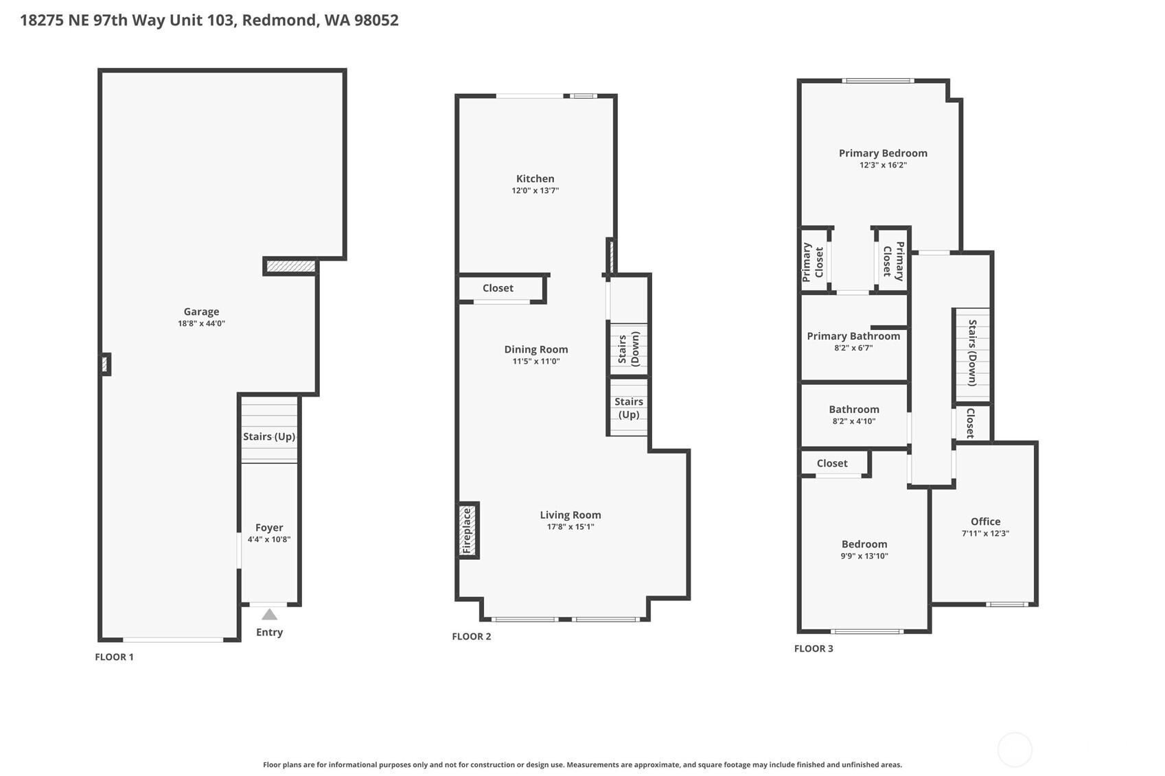 18275 NE 97th Way Unit: 103