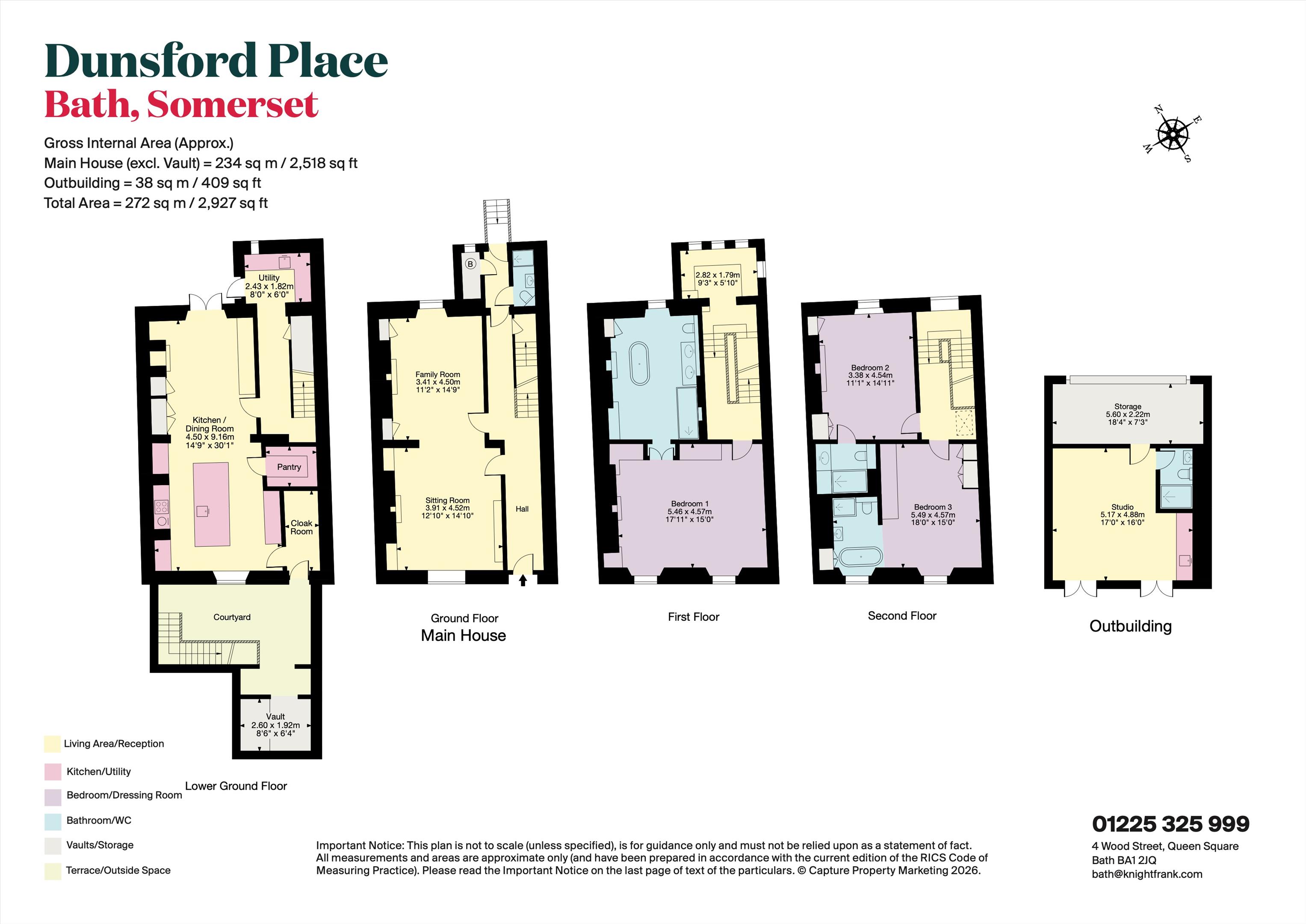 Dunsford Place, Bath, Somerset BA2