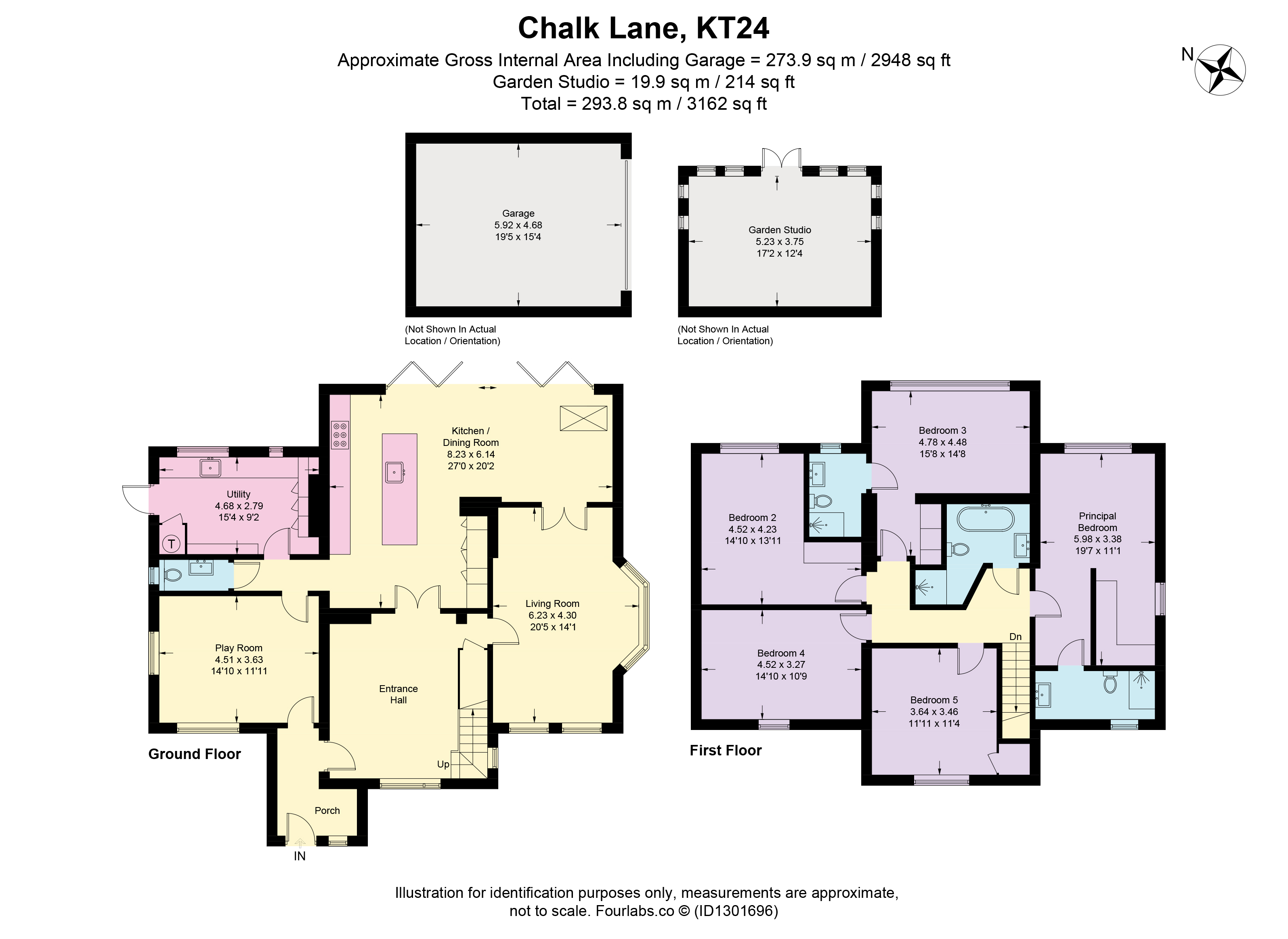 Chalk Lane, East Horsley, Leatherhead, Surrey KT24