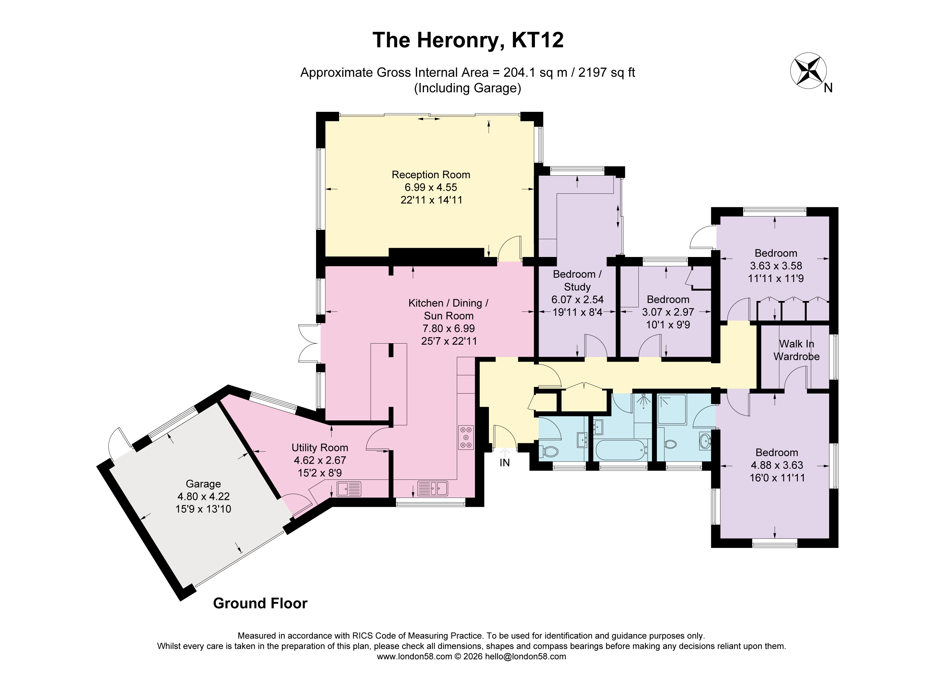 The Heronry, Hersham, Walton-on-Thames, Surrey KT12