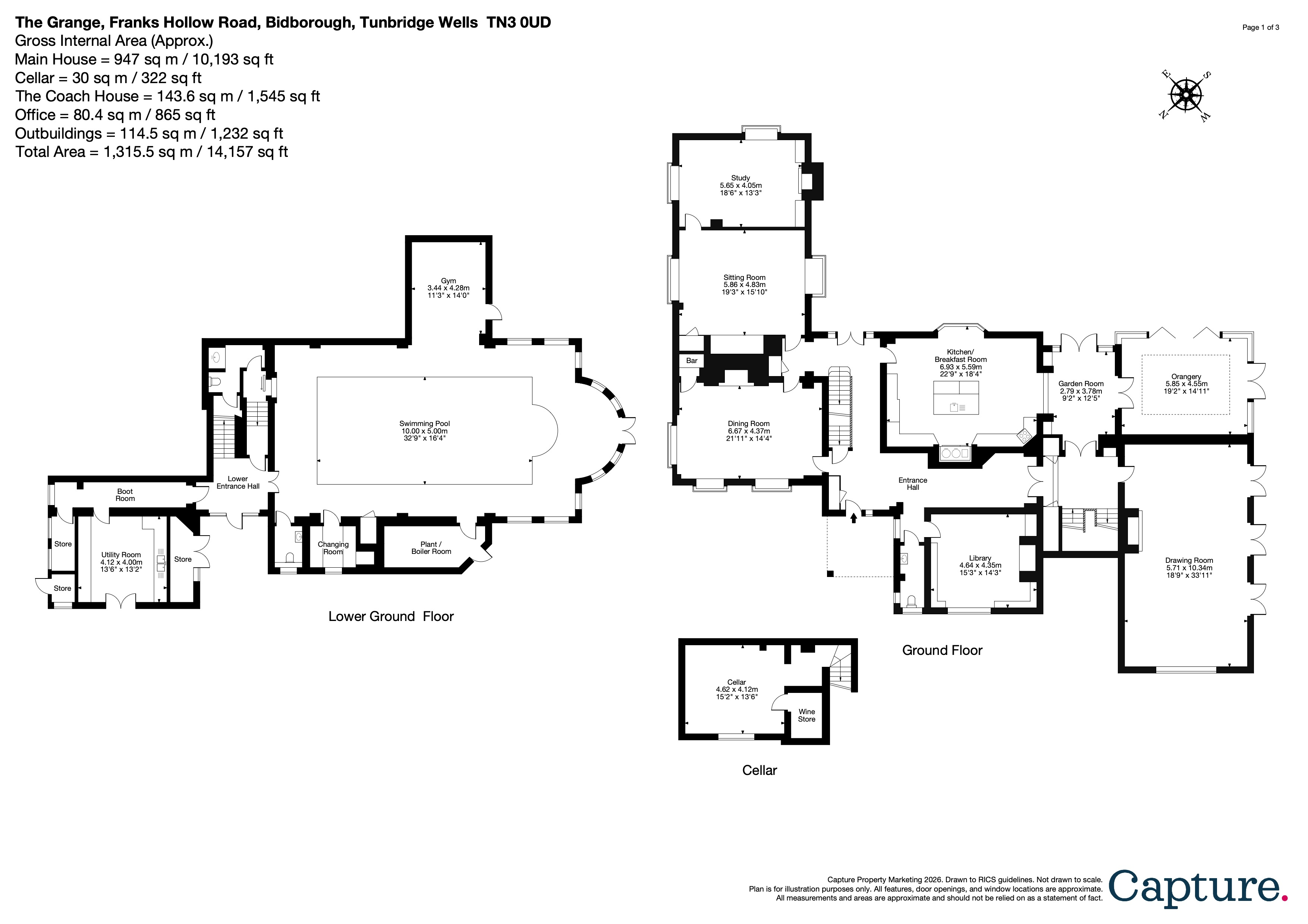The Grange, Franks Hollow Road, Bidborough, Tunbridge Wells, Kent TN3