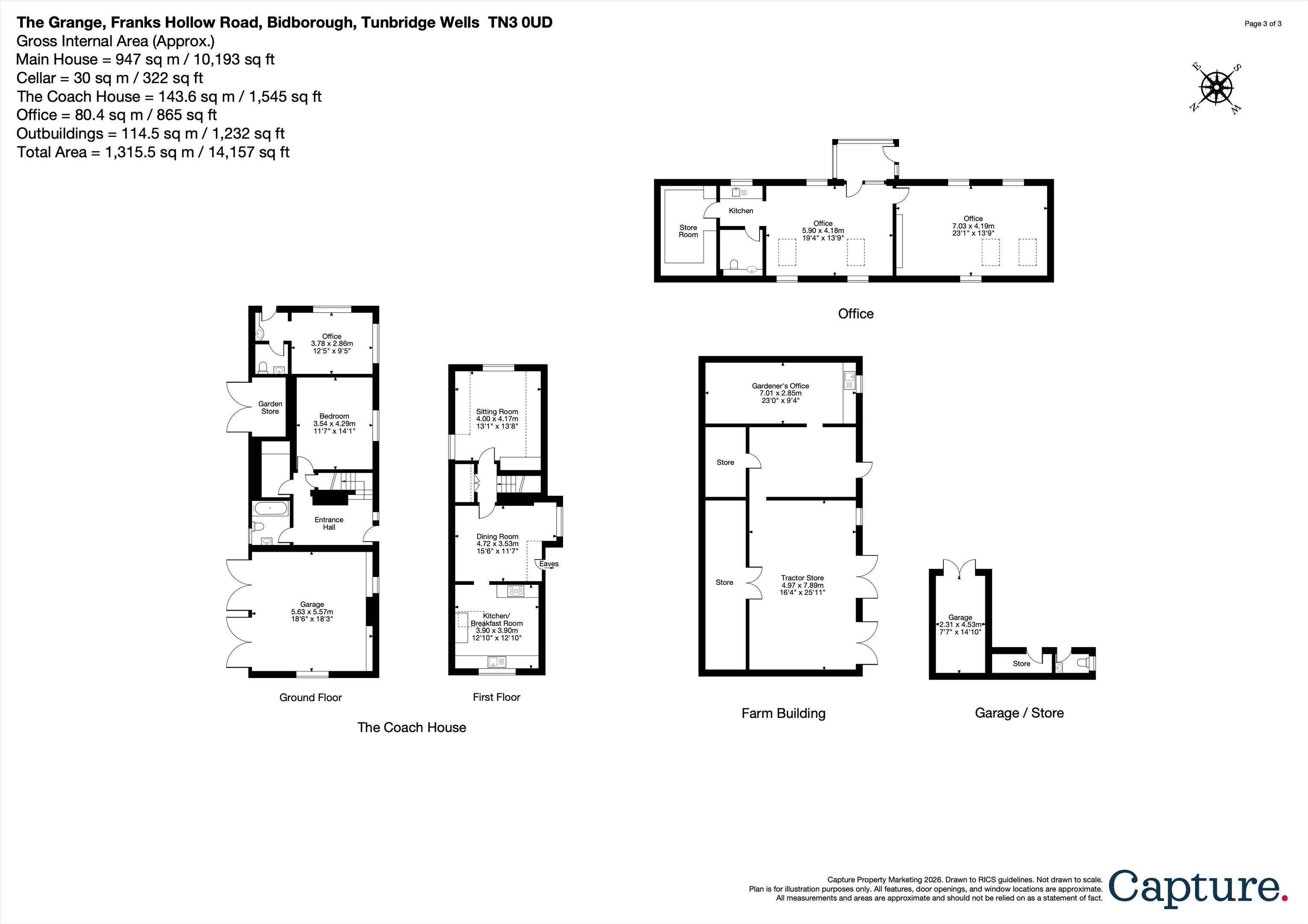 The Grange, Franks Hollow Road, Bidborough, Tunbridge Wells, Kent TN3