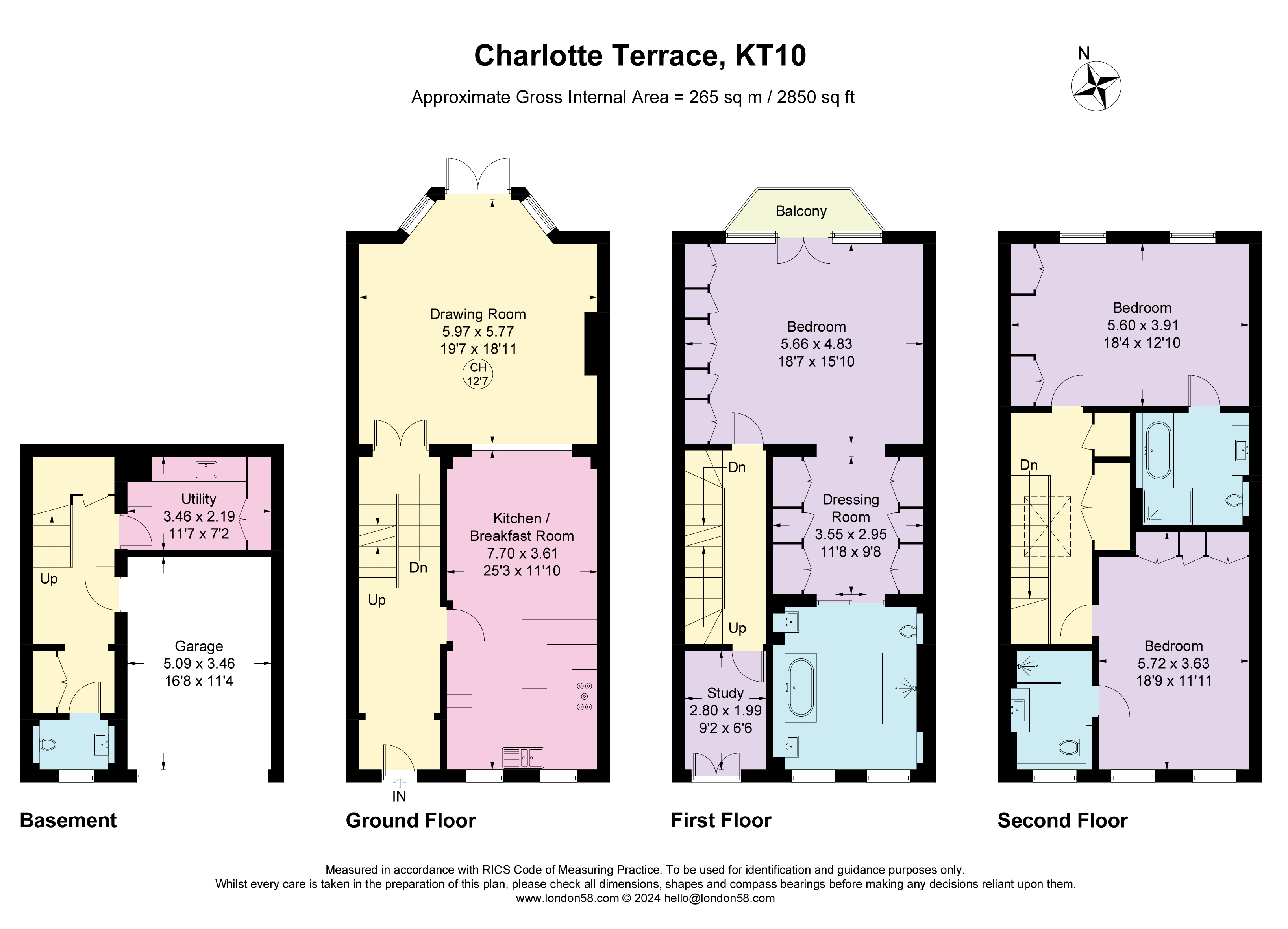 Charlotte Terrace, Princess Square, Esher, Surrey, KT10