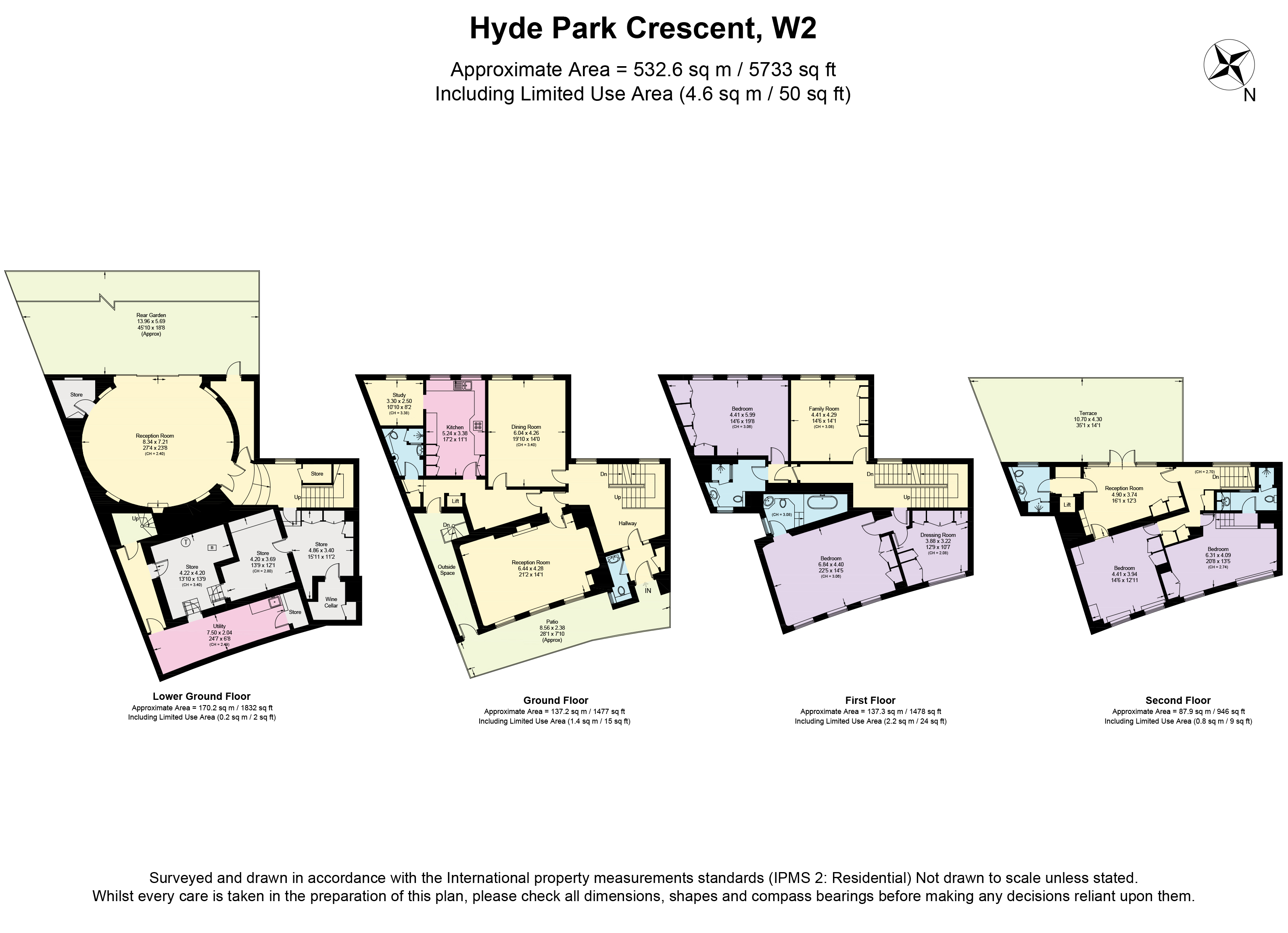 Hyde Park Crescent, Hyde Park Estate, London, W2.