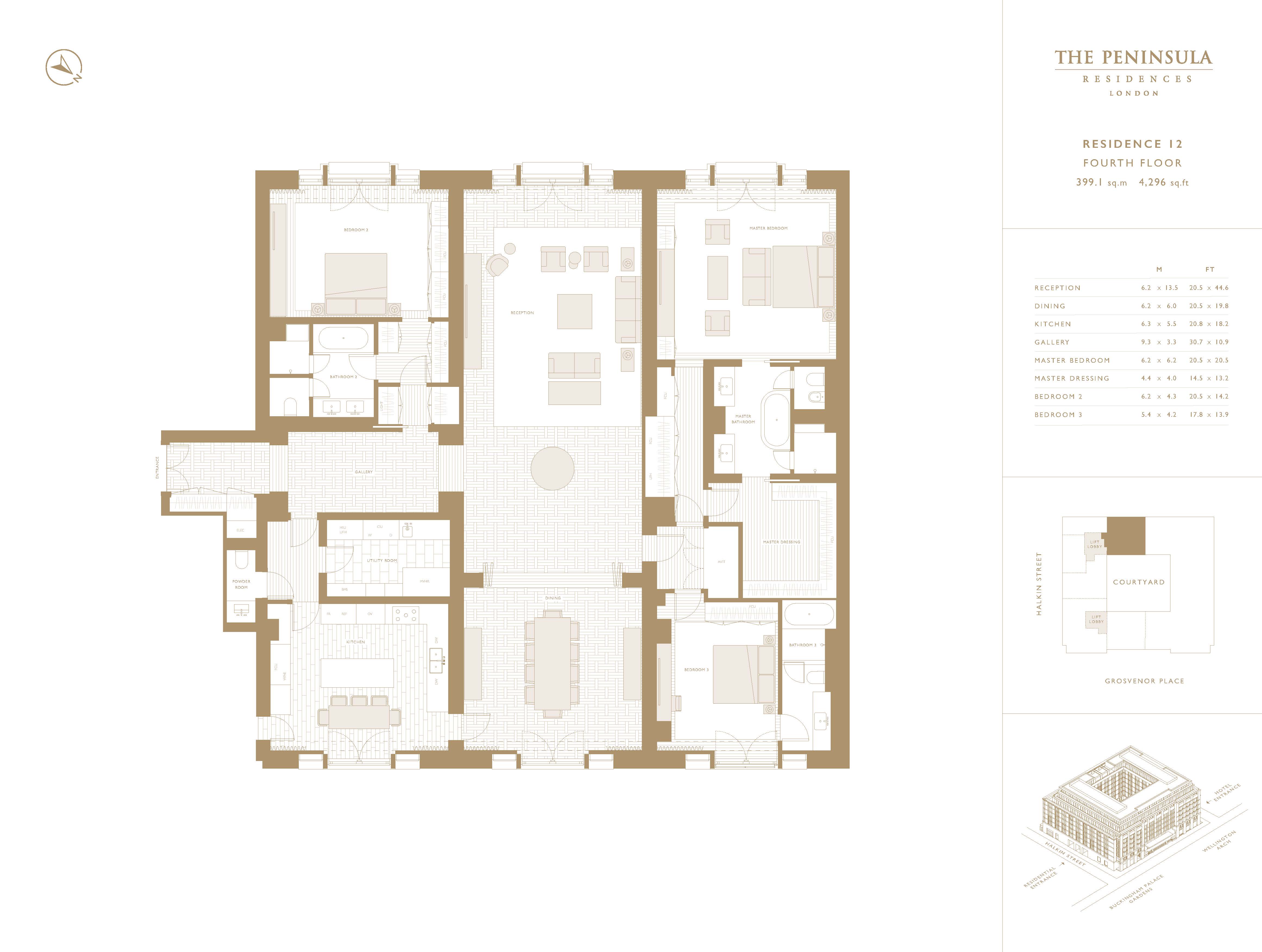 The Peninsula Residences, Belgravia, London, SW1X 7HJ