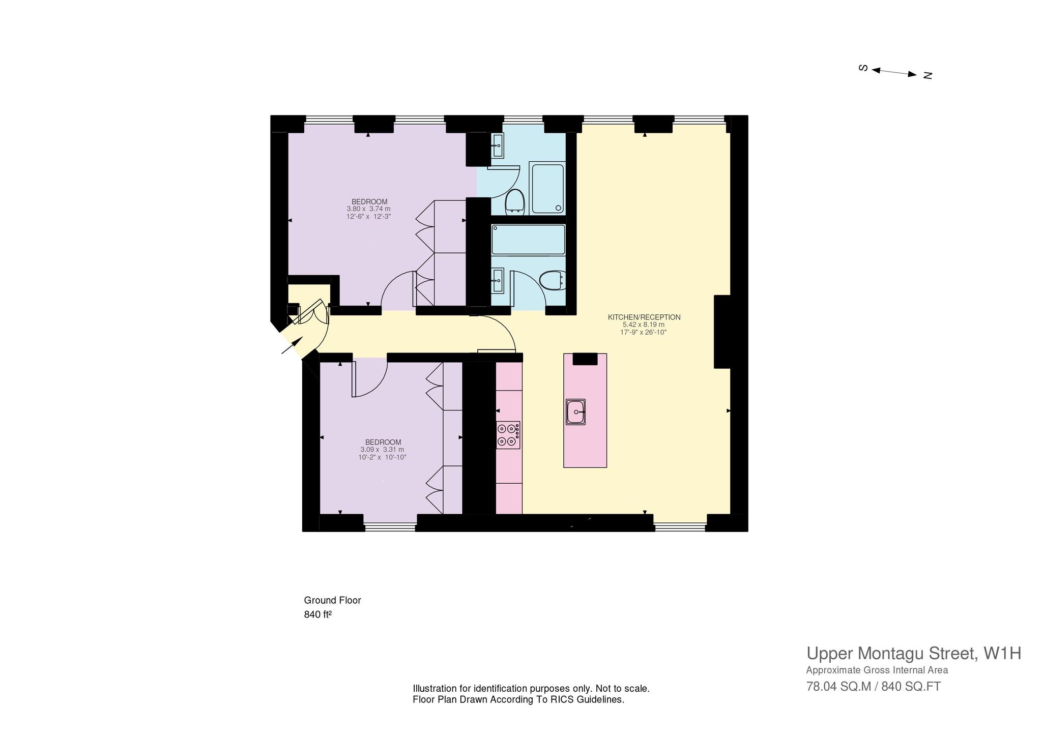 Upper Montagu Street, Marylebone, W1H