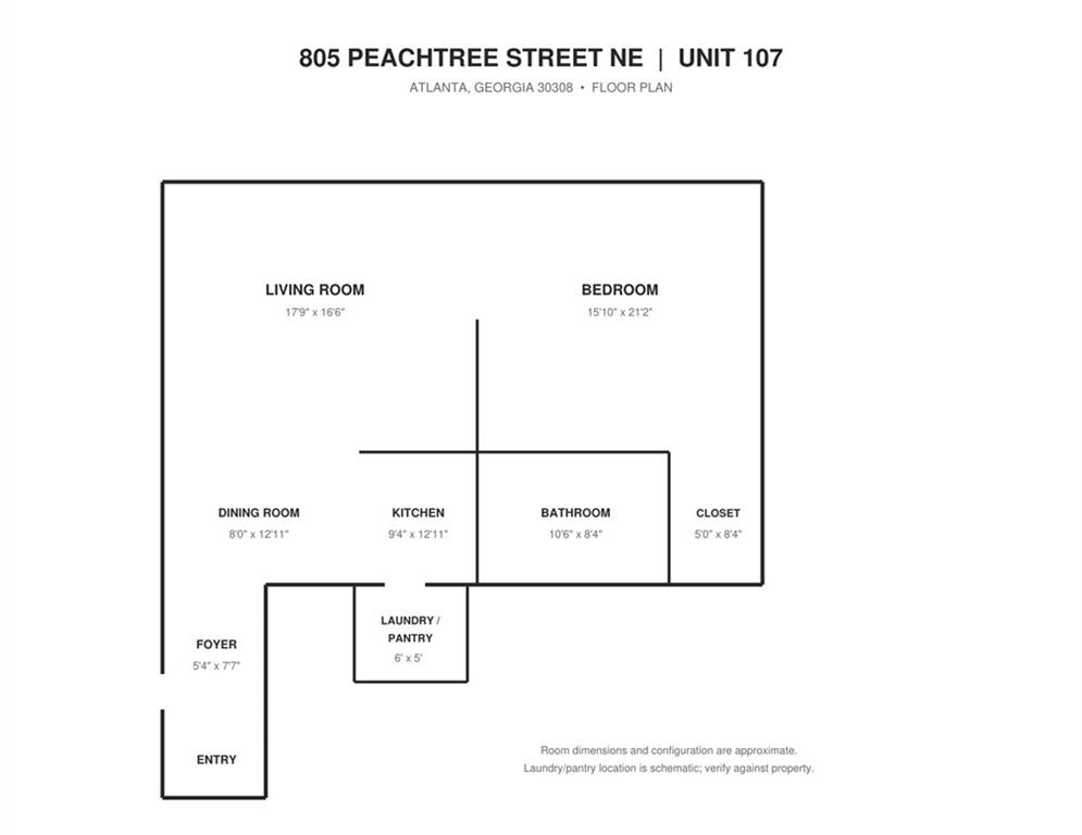 805 Peachtree Street NE Unit 107
