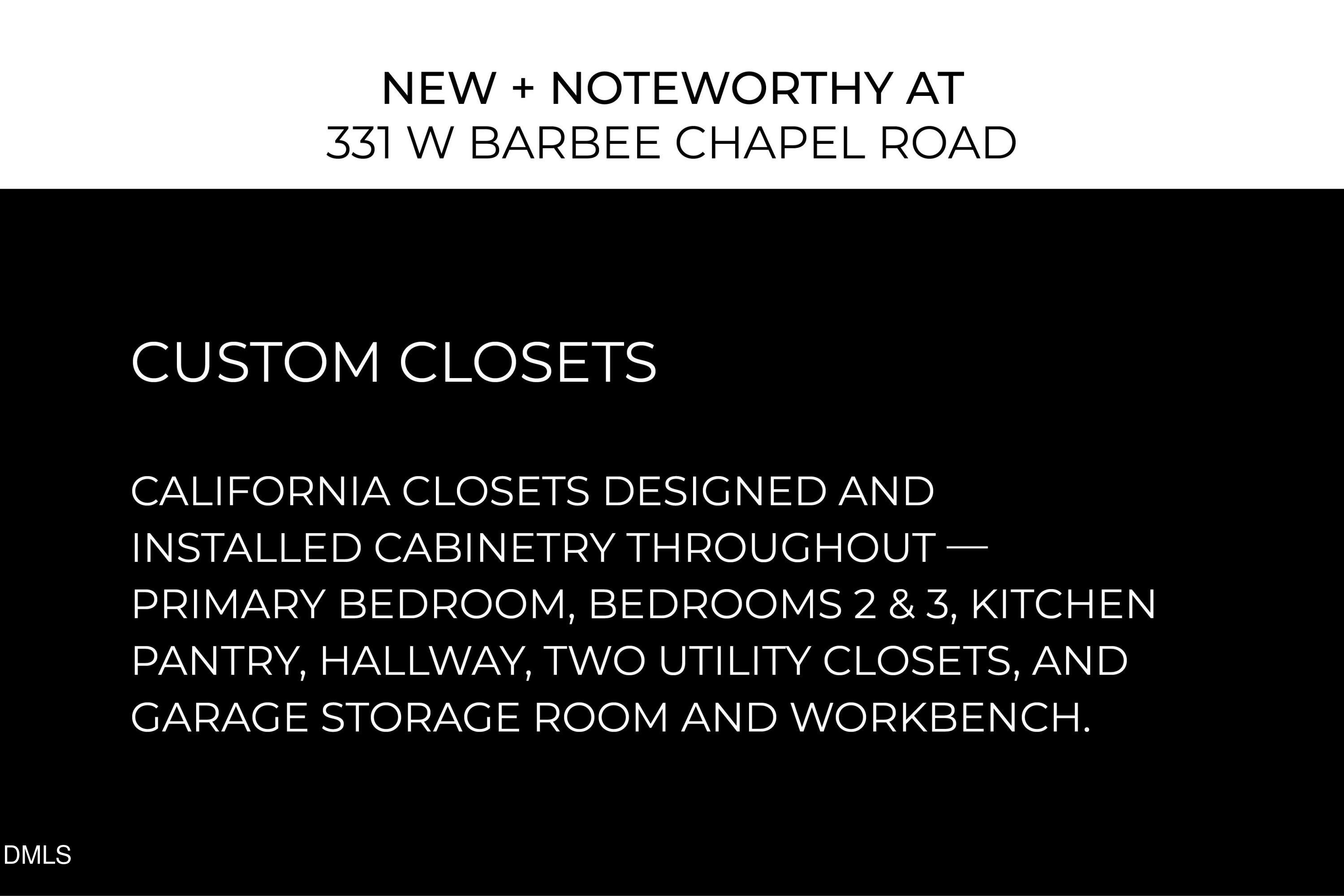 331 W Barbee Chapel Road