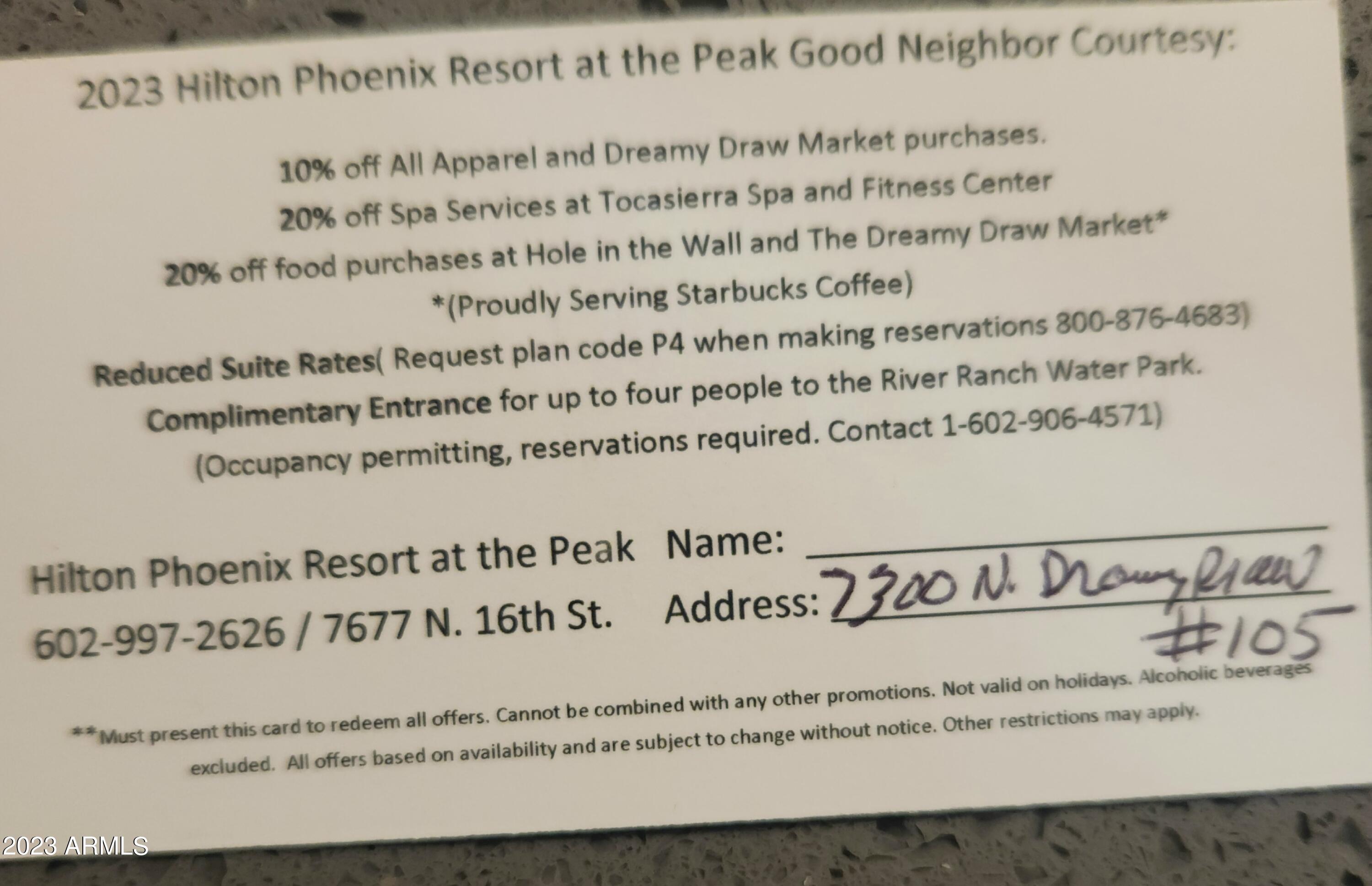 7300 N DREAMY DRAW Drive, 105