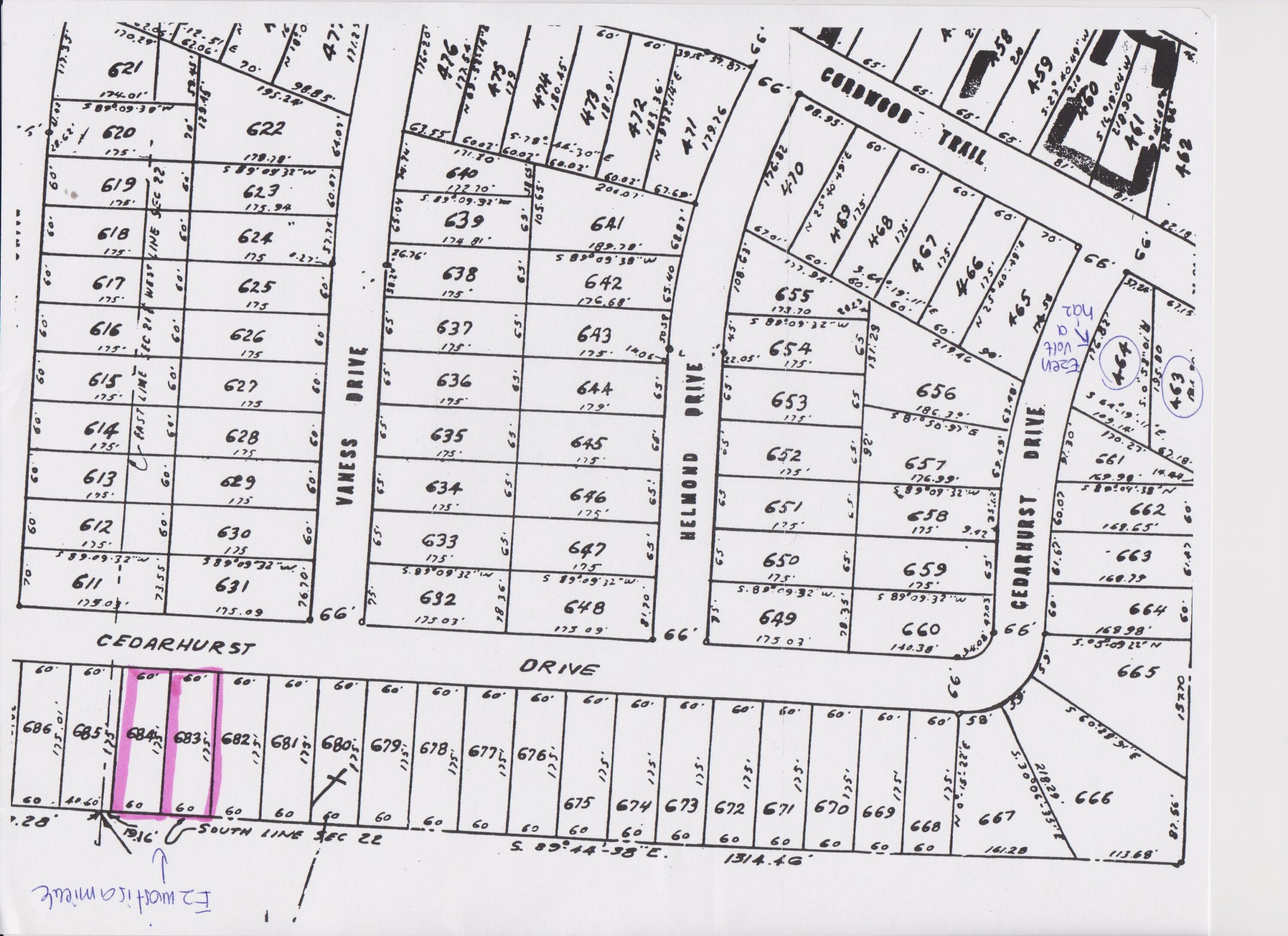 L 683-684 Cedarhurst Drive, Lots 683 & 684