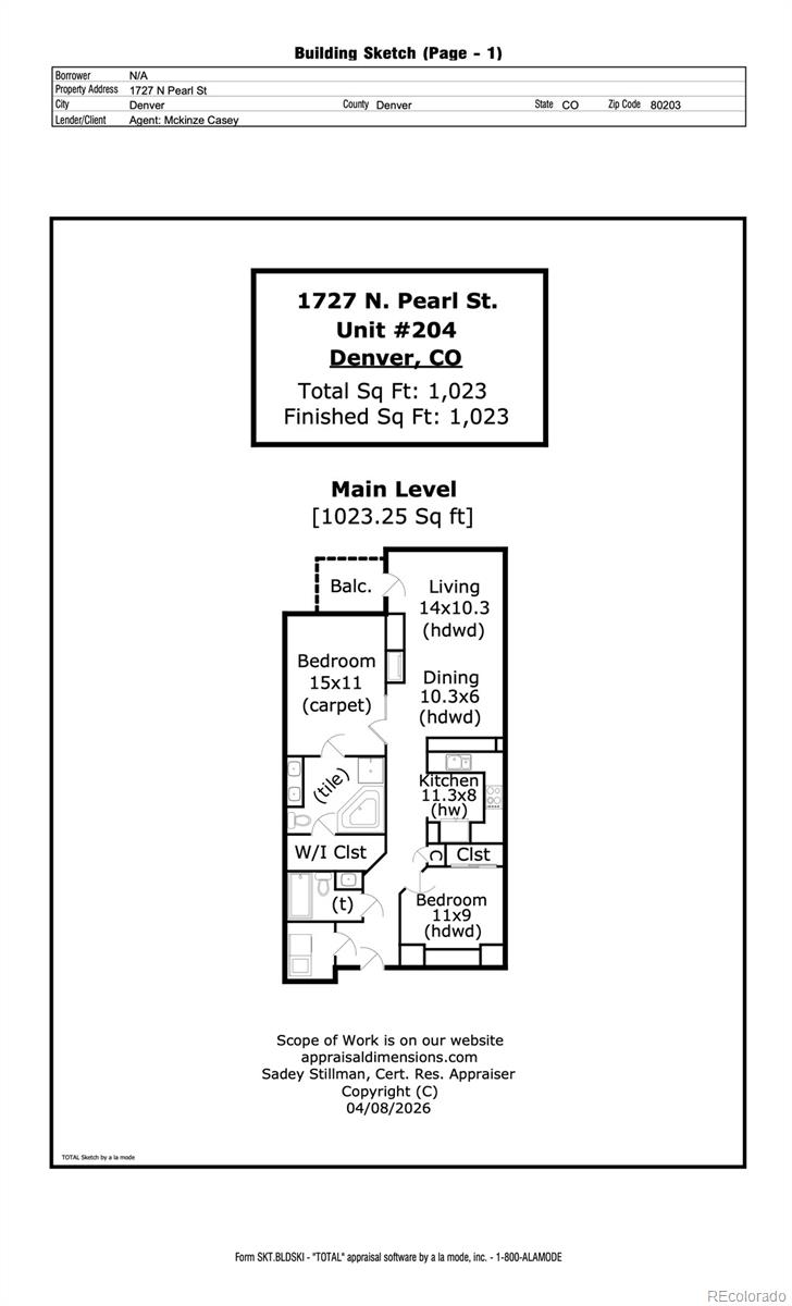 1727 N Pearl Street Unit: 204