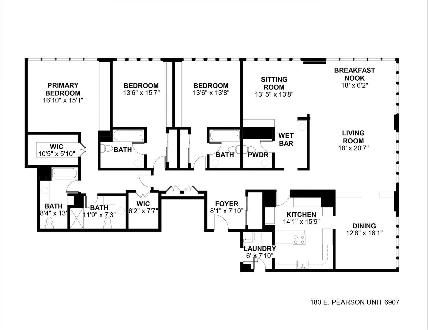 180 E Pearson Street Unit: 6907