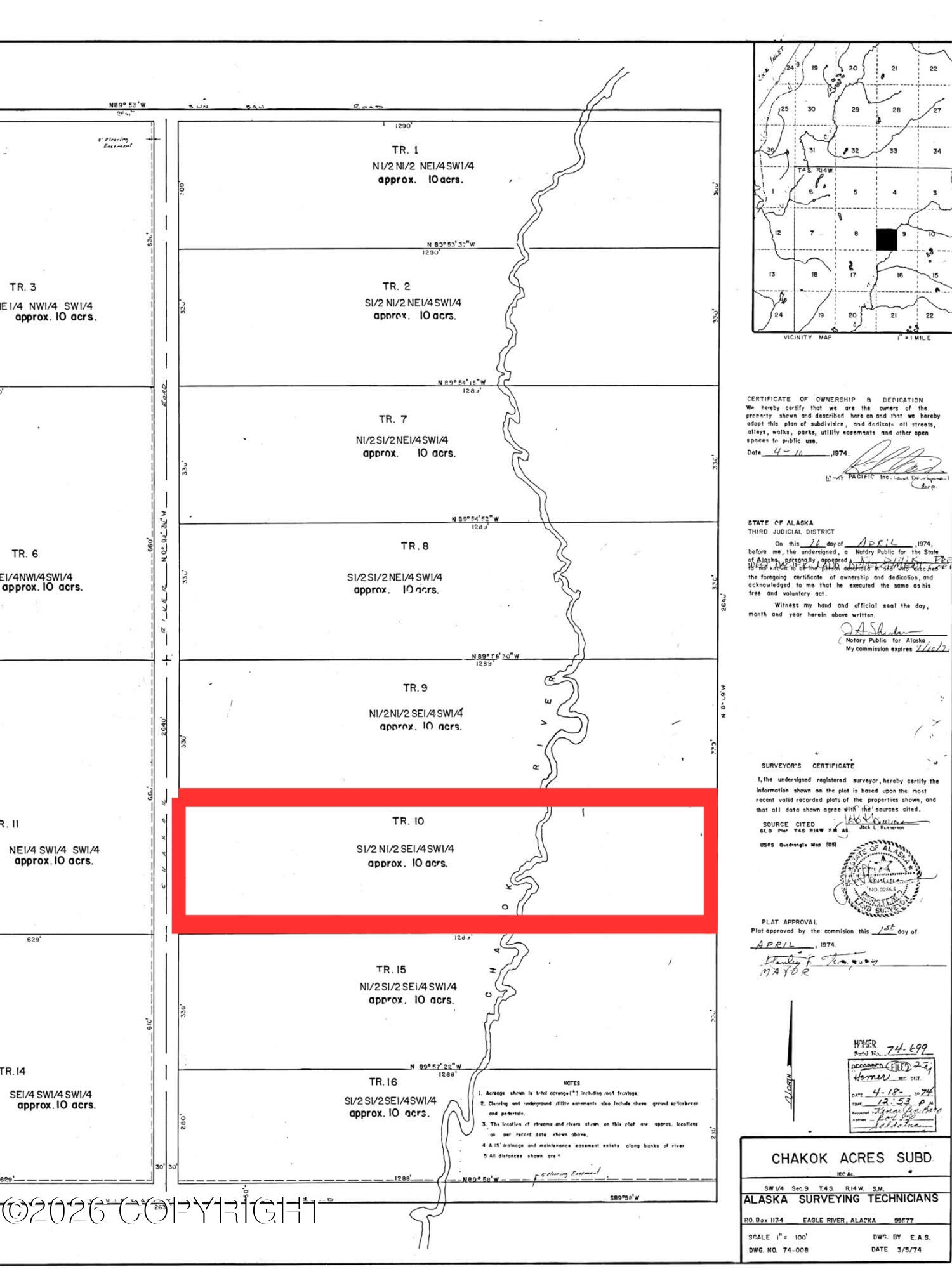 Tract 10 Chakok Acres Subdivision