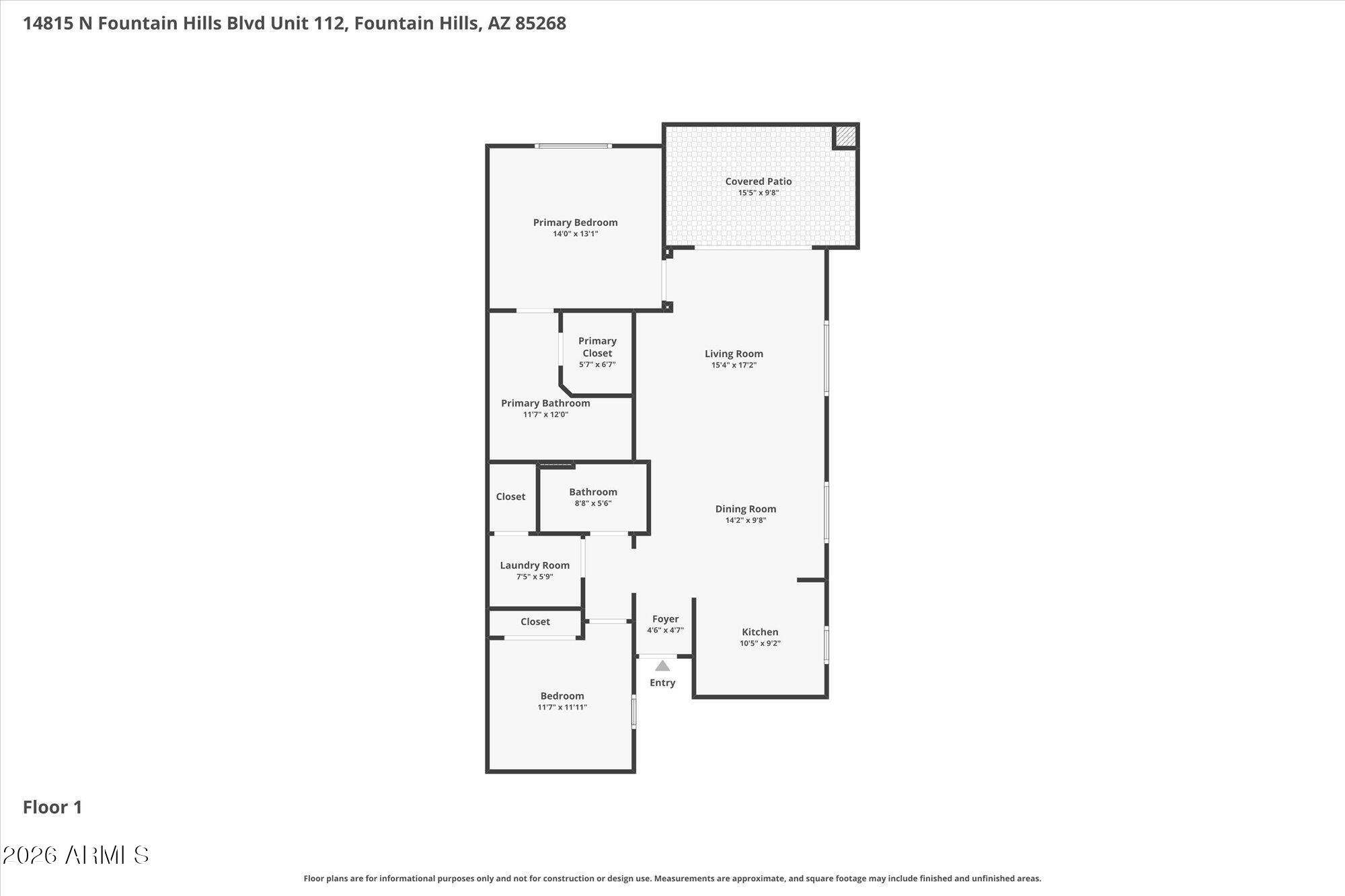 14815 N FOUNTAIN HILLS Boulevard Unit: 112