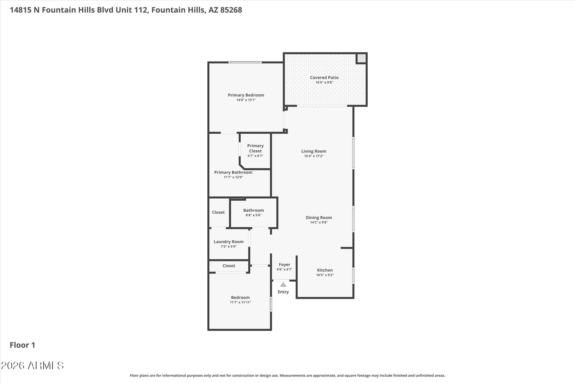 14815 N FOUNTAIN HILLS Boulevard Unit: 112