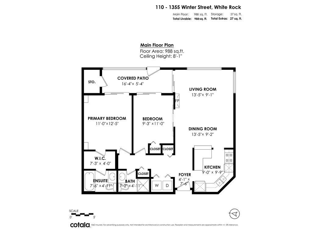110 1355 WINTER STREET Unit: 110