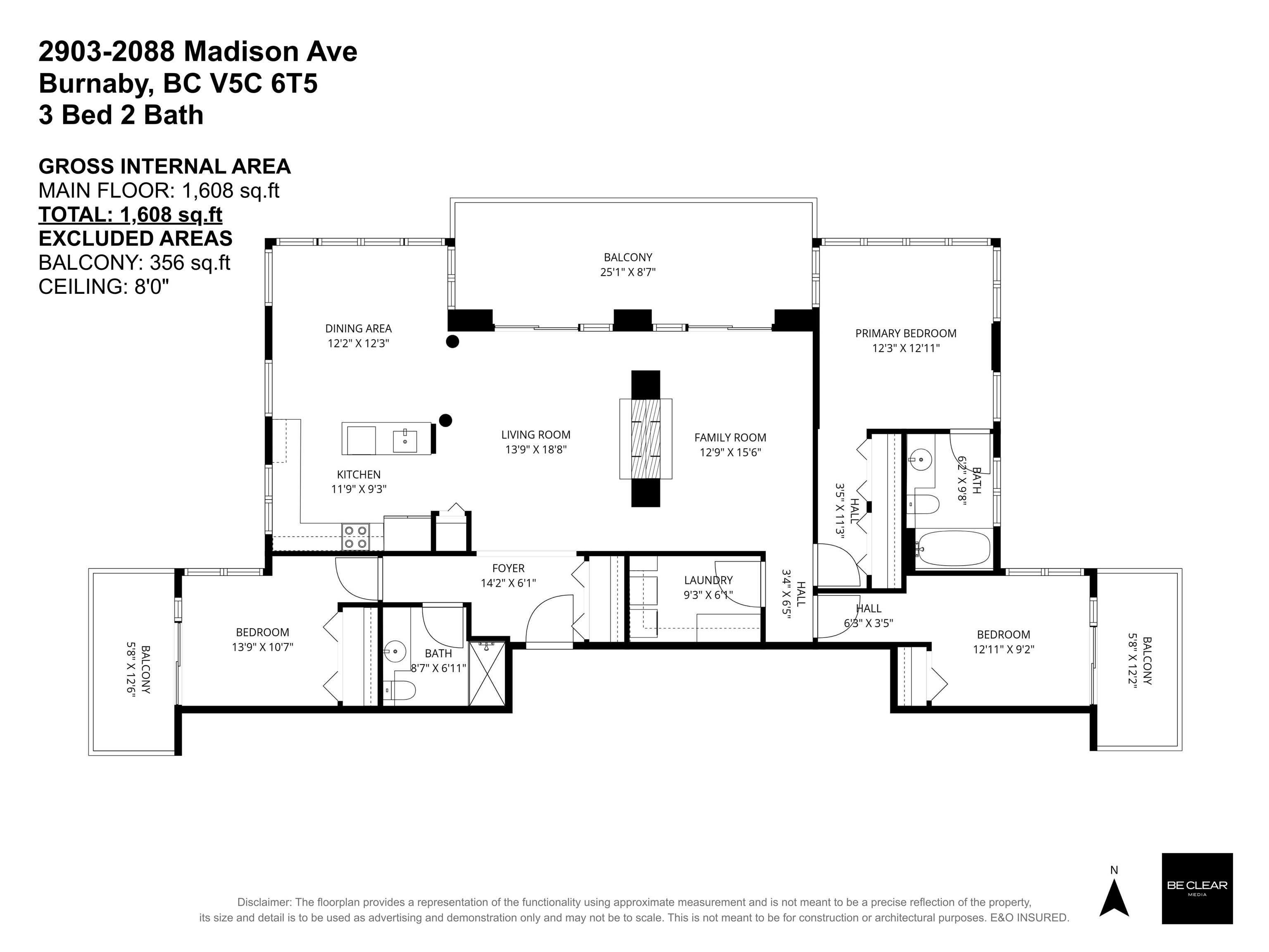2903 2088 MADISON AVENUE Unit: 2903