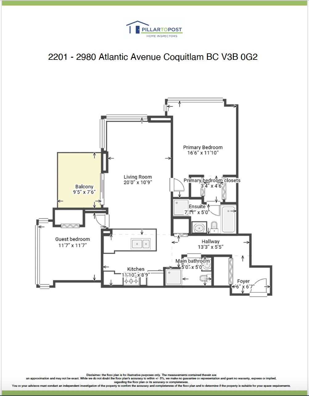 2201 2980 ATLANTIC AVENUE Unit: 2201