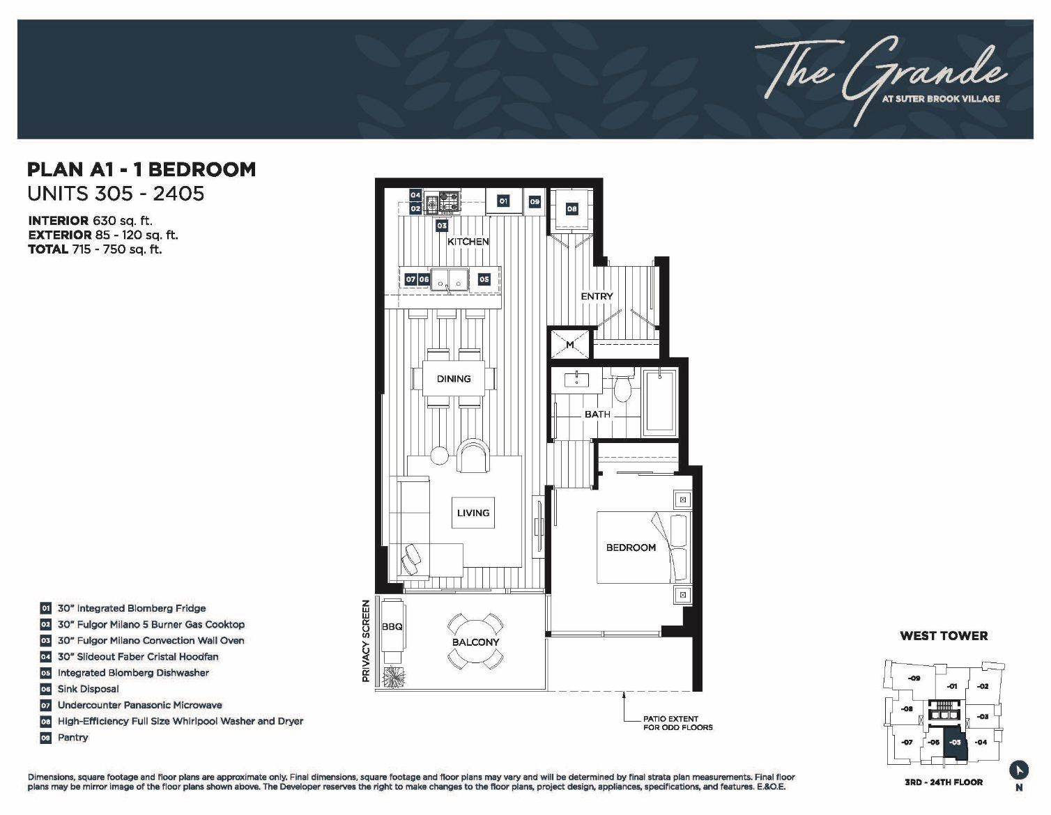 1805 305 MORRISSEY ROAD Unit: 1805
