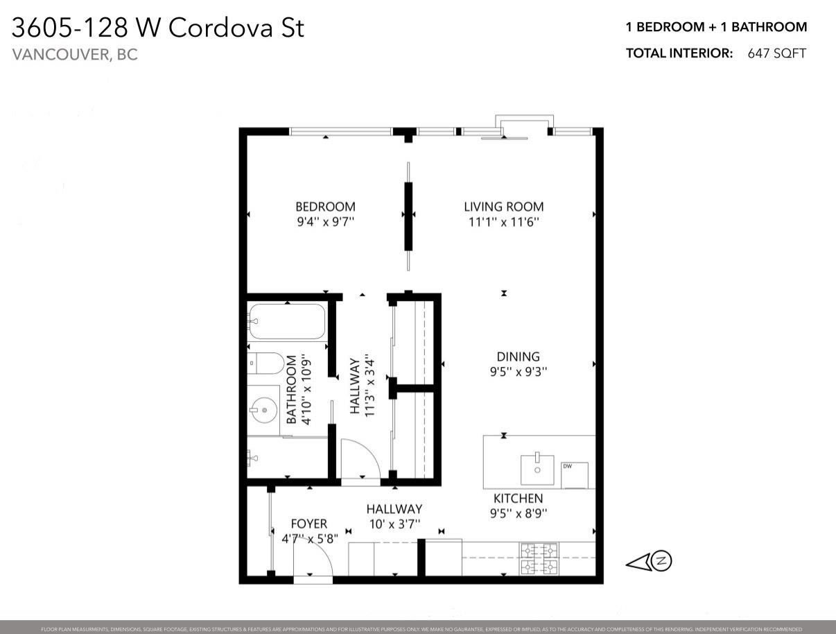3605 128 W CORDOVA STREET Unit: 3605