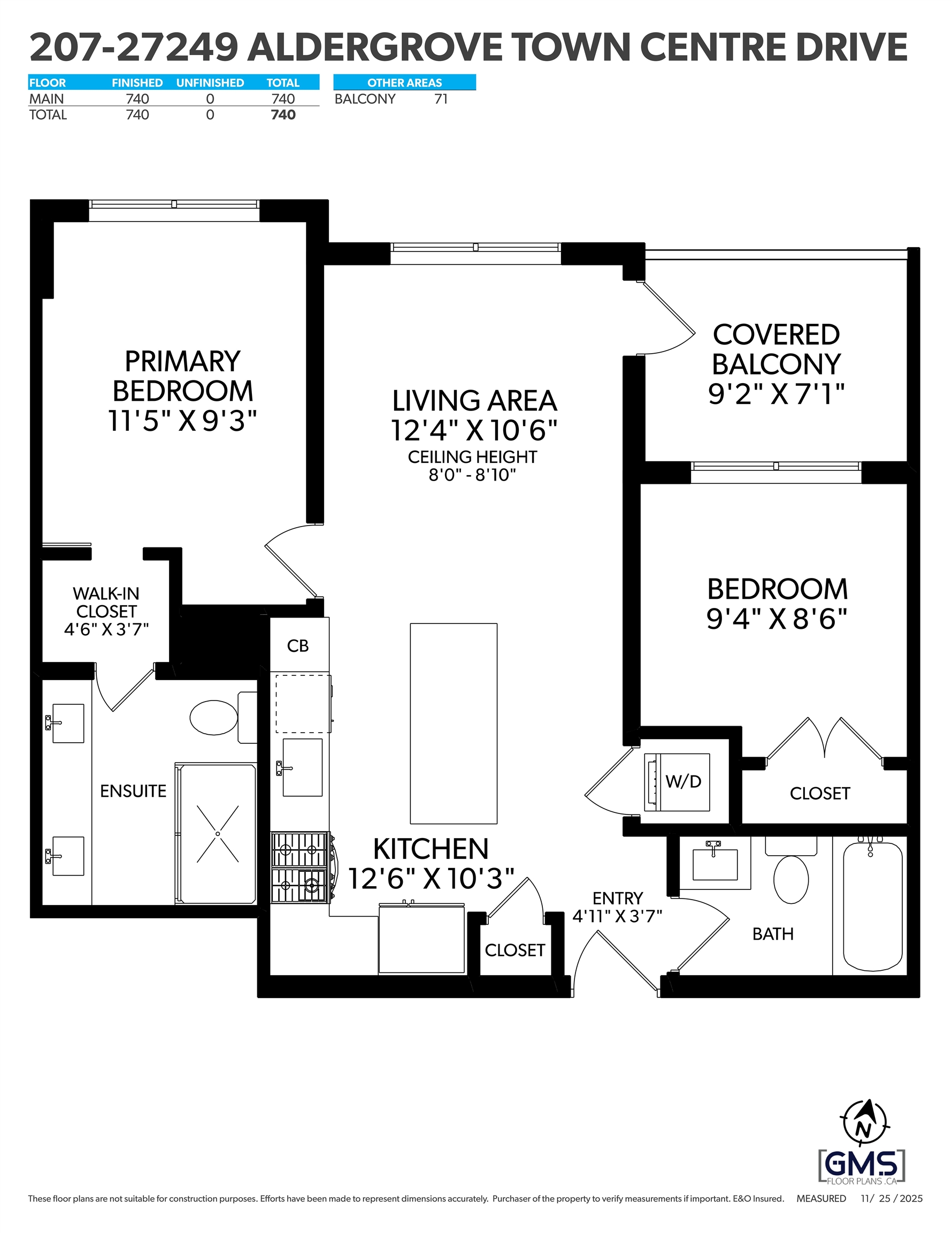 207 27249 ALDERGROVE TOWN CENTRE DRIVE Unit: 207
