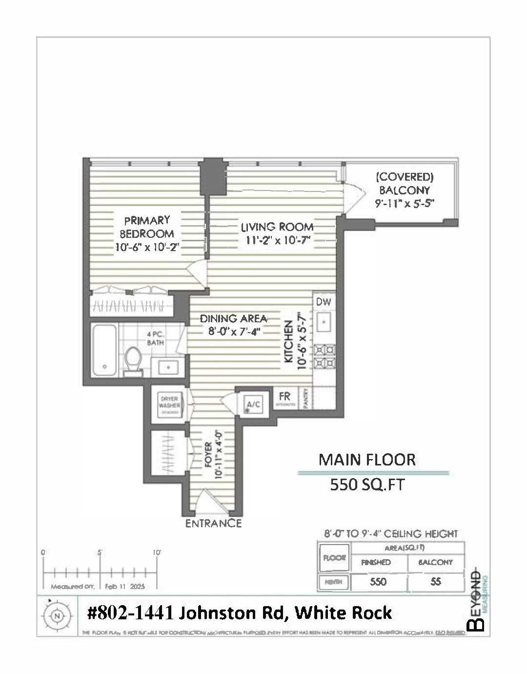 802 1441 JOHNSTON ROAD Unit: 802