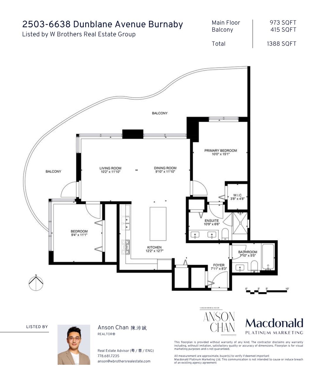 2503 6638 DUNBLANE AVENUE Unit: 2503