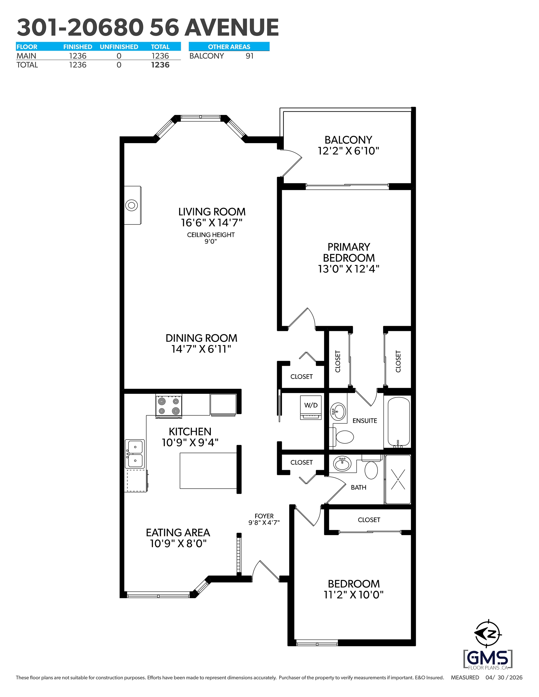 301 20680 56 AVENUE Unit: 301