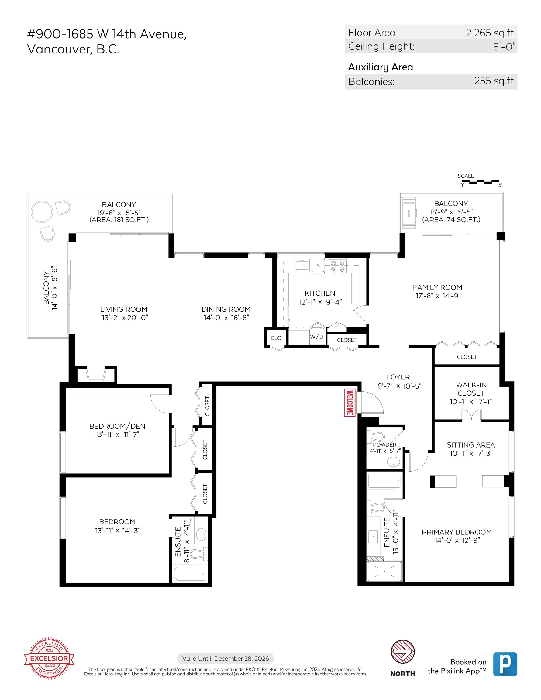 900 1685 W 14TH AVENUE Unit: 900