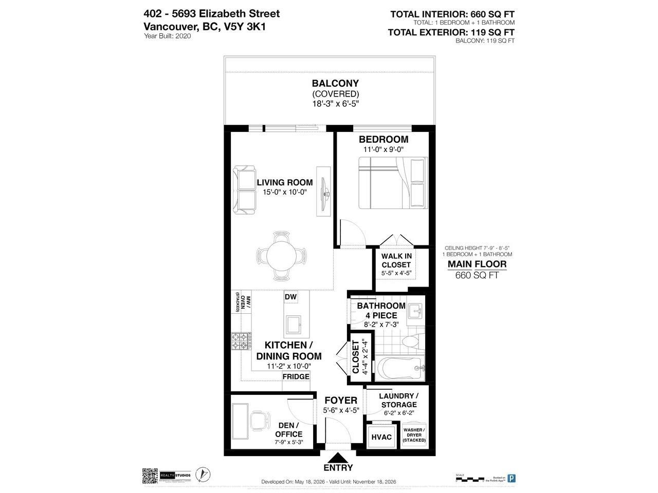 402 5693 ELIZABETH STREET Unit: 402