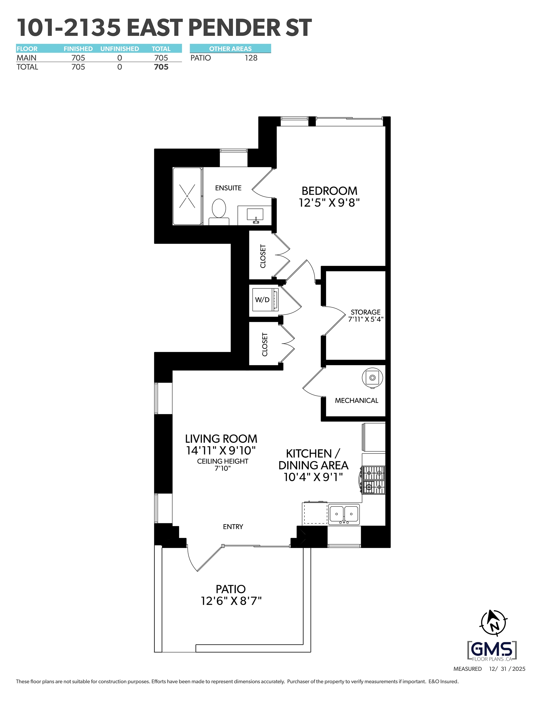 101 2135 E PENDER STREET Unit: 101