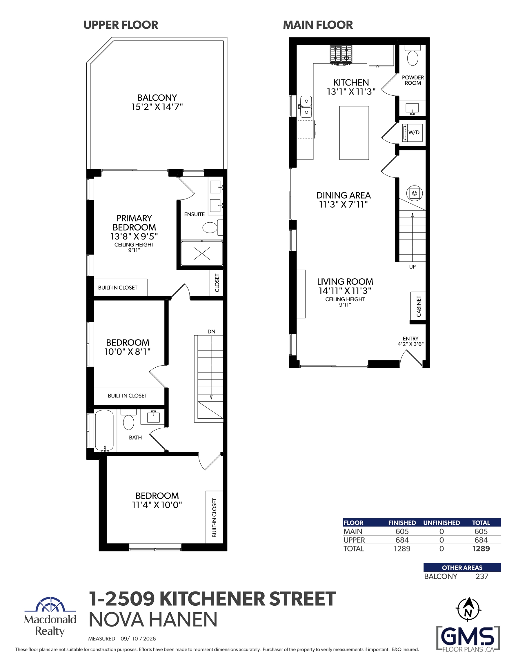 1 2509 KITCHENER STREET Unit: 1