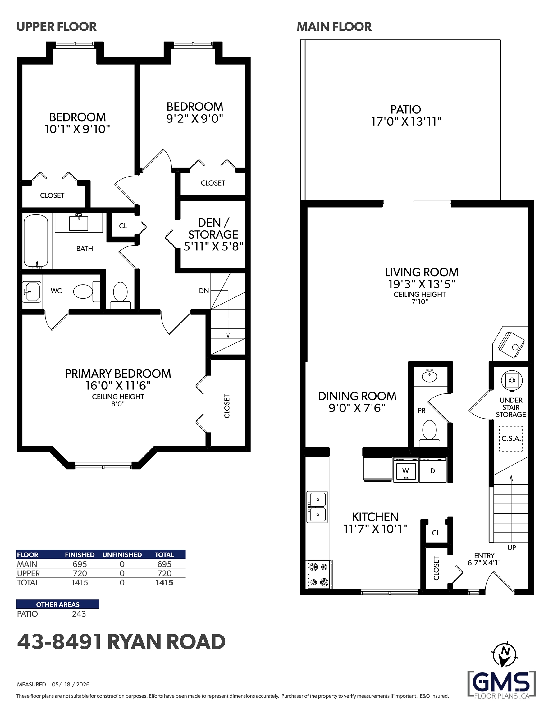 43 8491 RYAN ROAD Unit: 43