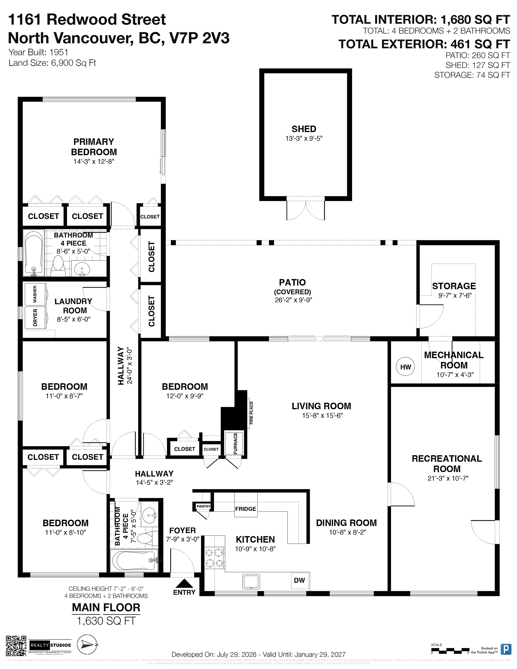 1161 REDWOOD STREET
