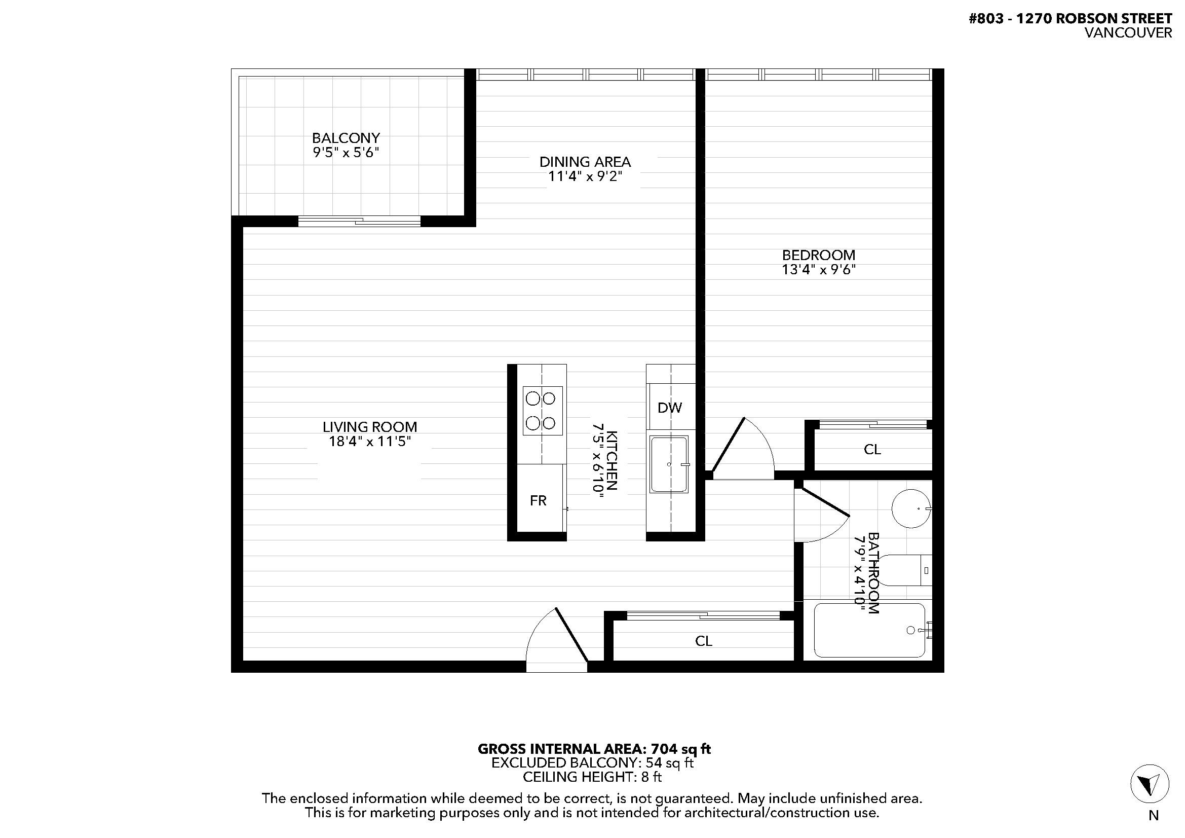 803 1270 ROBSON STREET