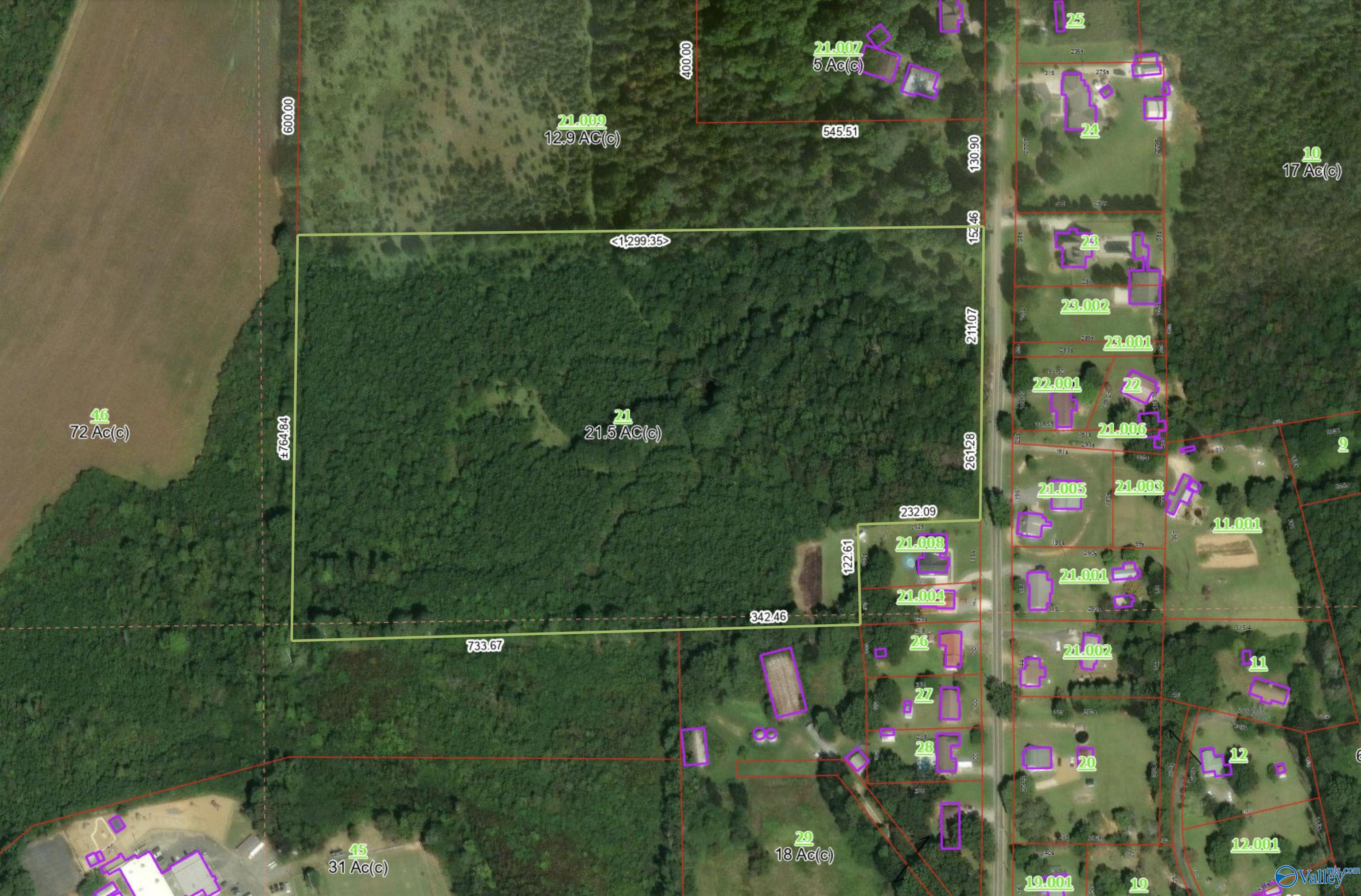 21.5 acres +/- County Road 91