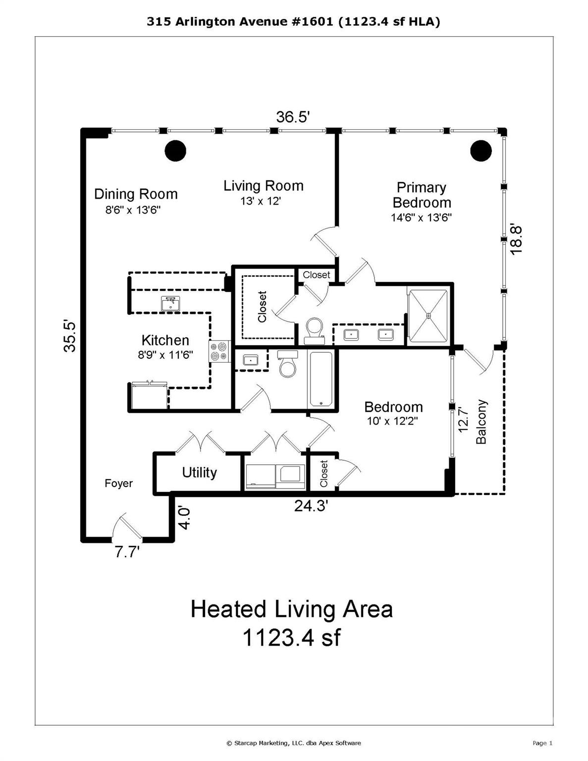 315 Arlington Avenue Unit: 1601