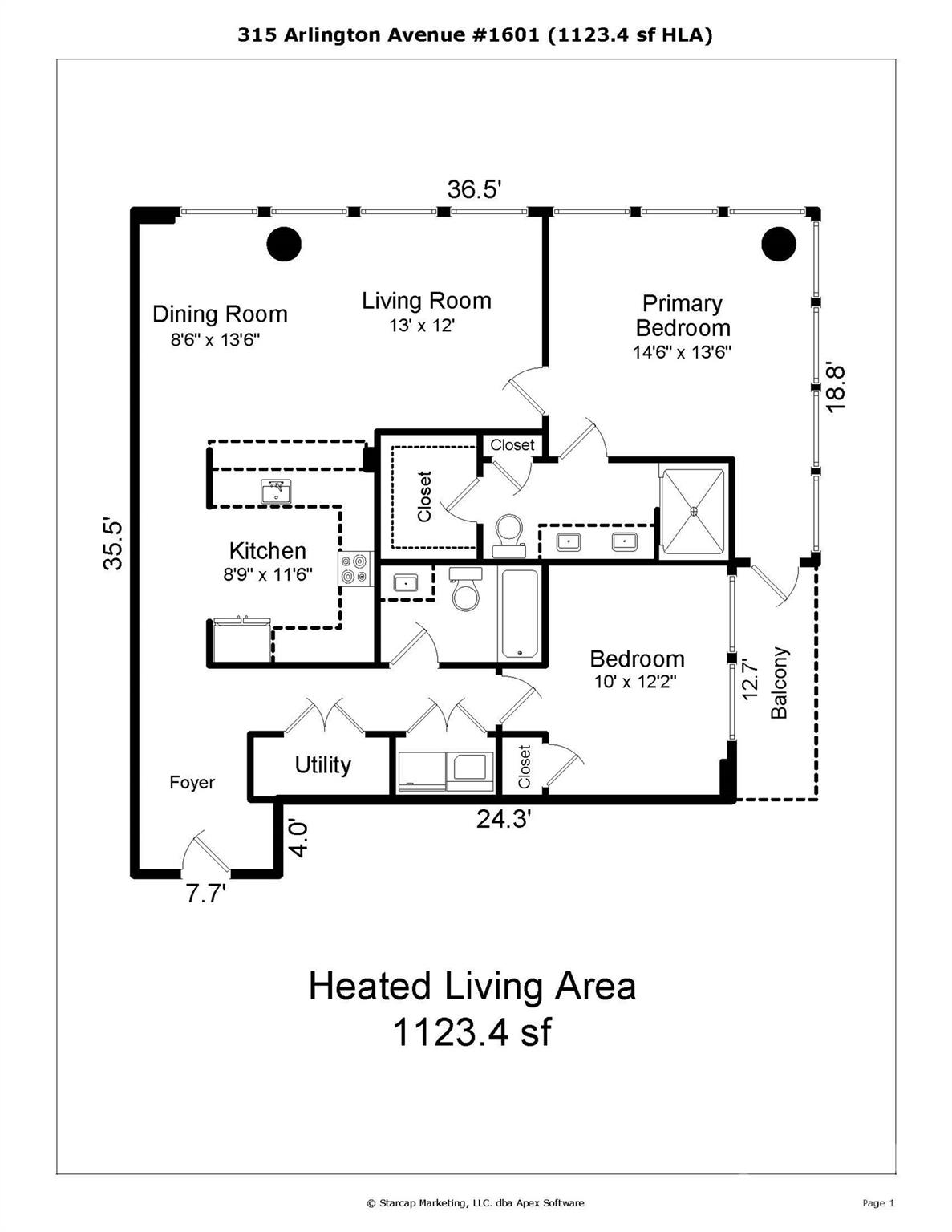 315 Arlington Avenue Unit: 1601