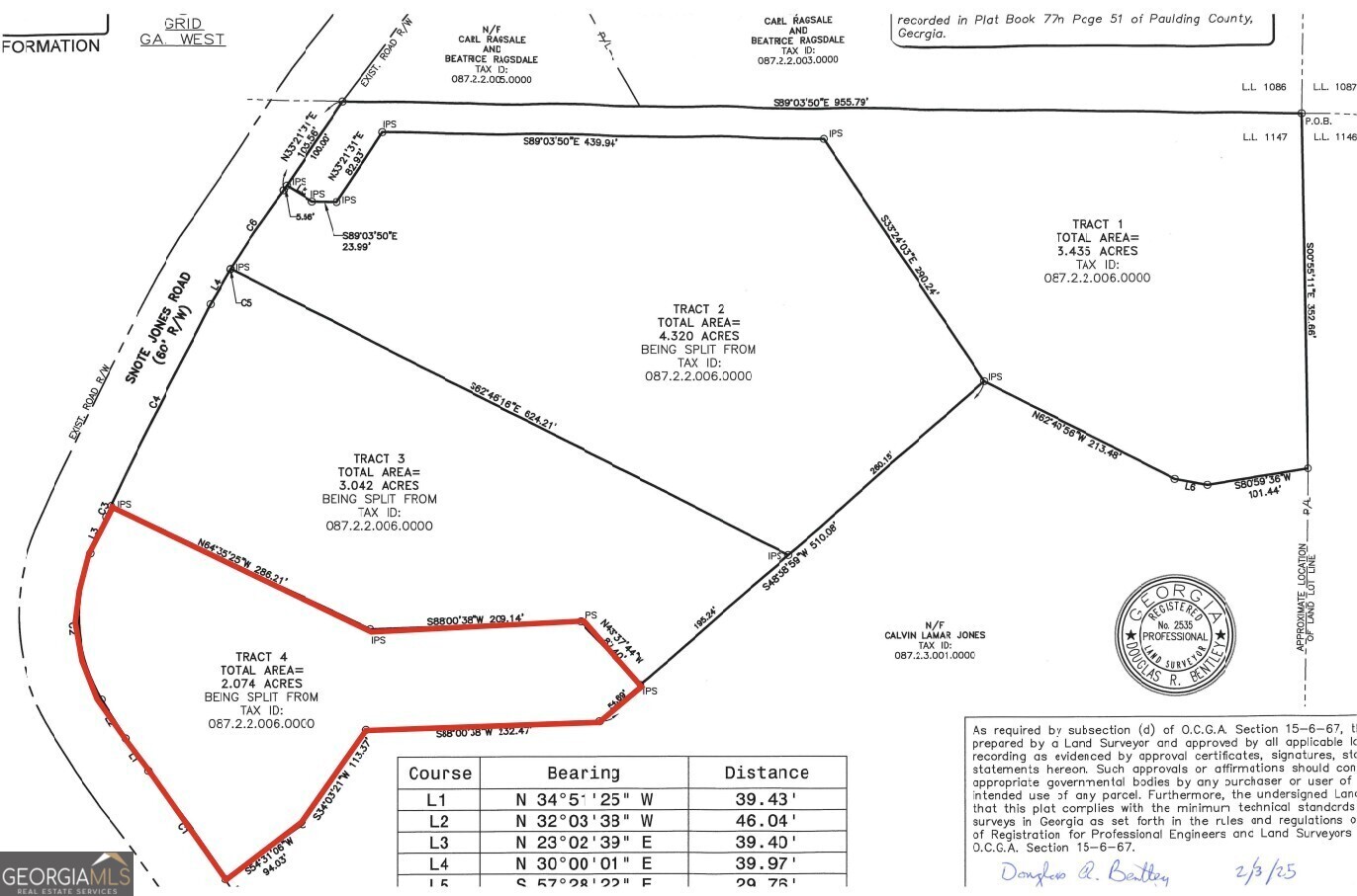 LOT 4 Snote Jones Road