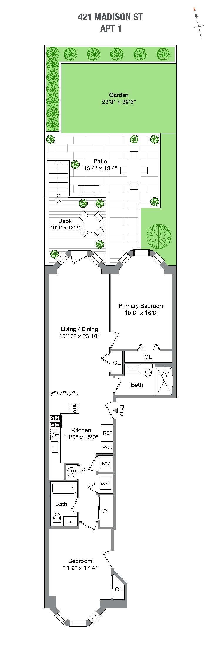 421 MADISON ST Unit: 1