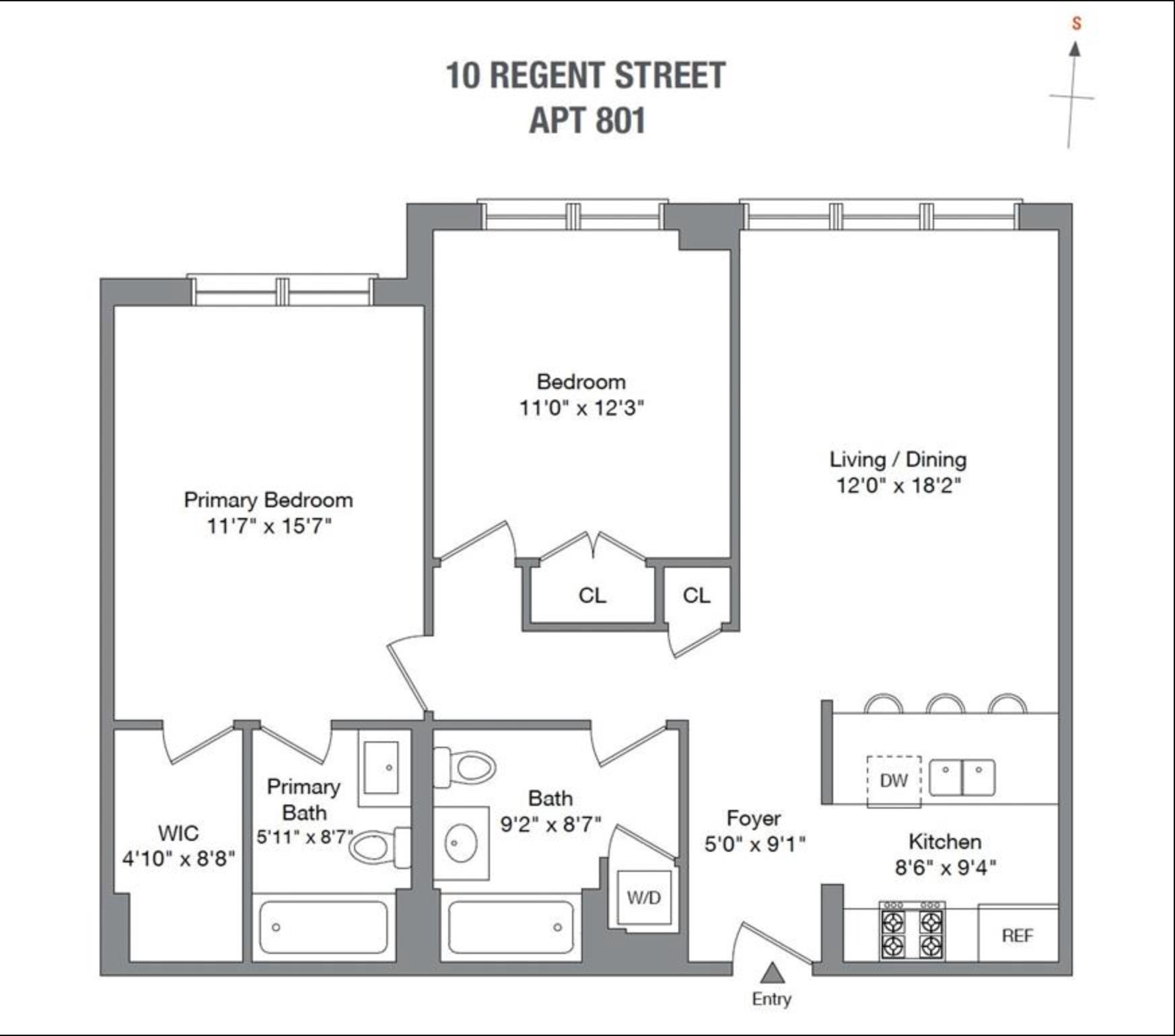 10 REGENT ST Unit: 801