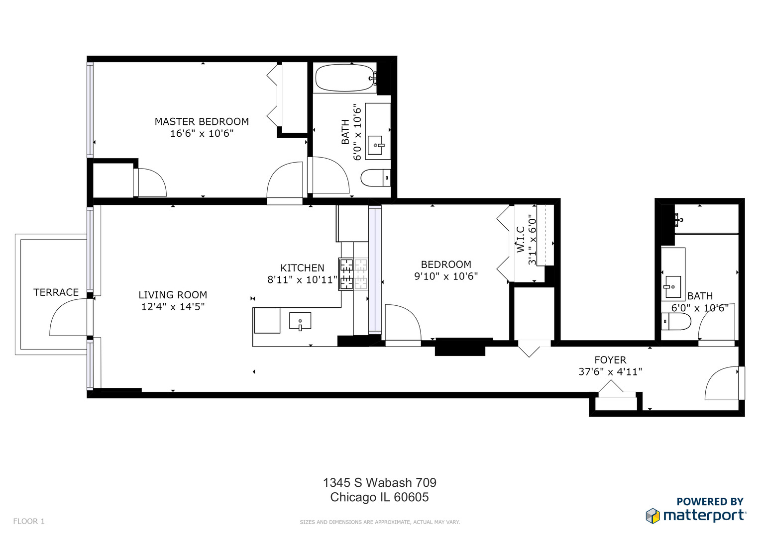 1345 S Wabash Avenue Unit: 709