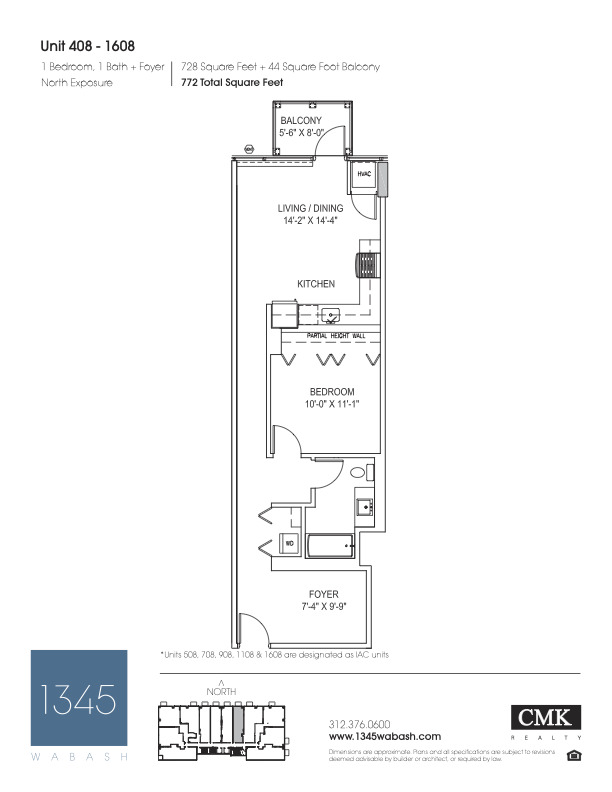 1345 S Wabash Avenue Unit: 1408