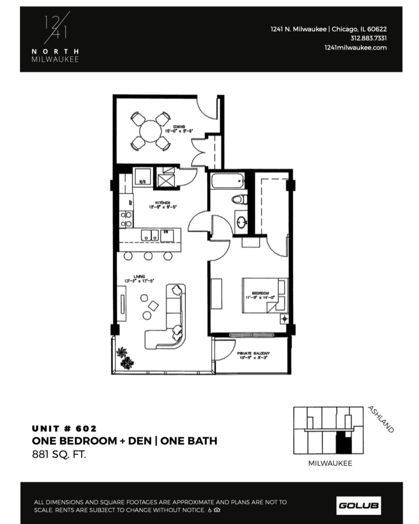 1241 N MILWAUKEE Avenue Unit: 602