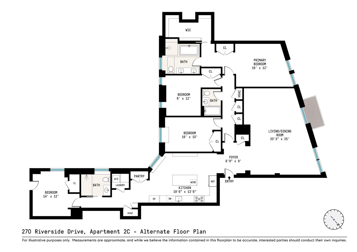 270 Riverside Drive 2C